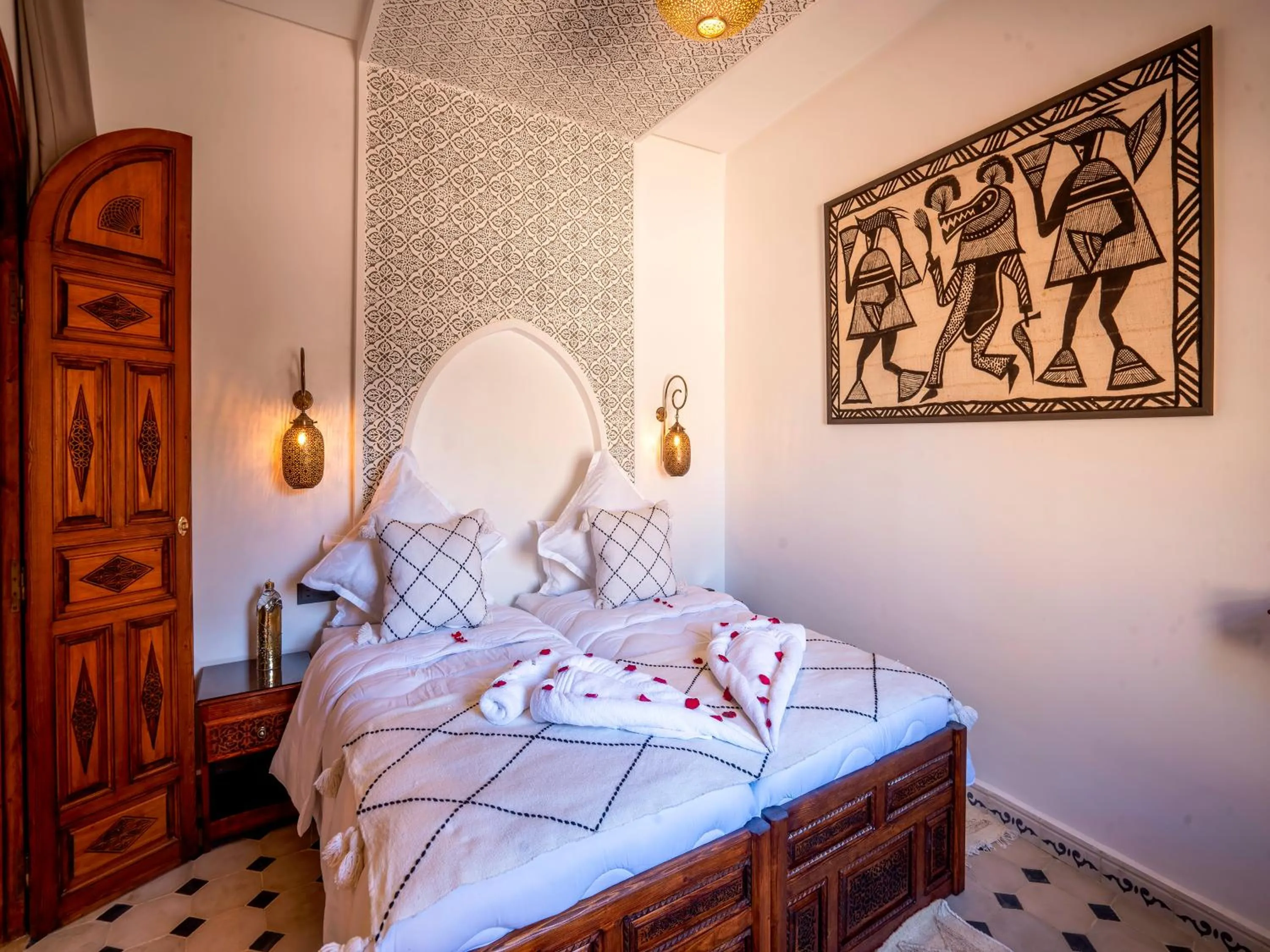 Bed in Riad Le Nid De Fatima
