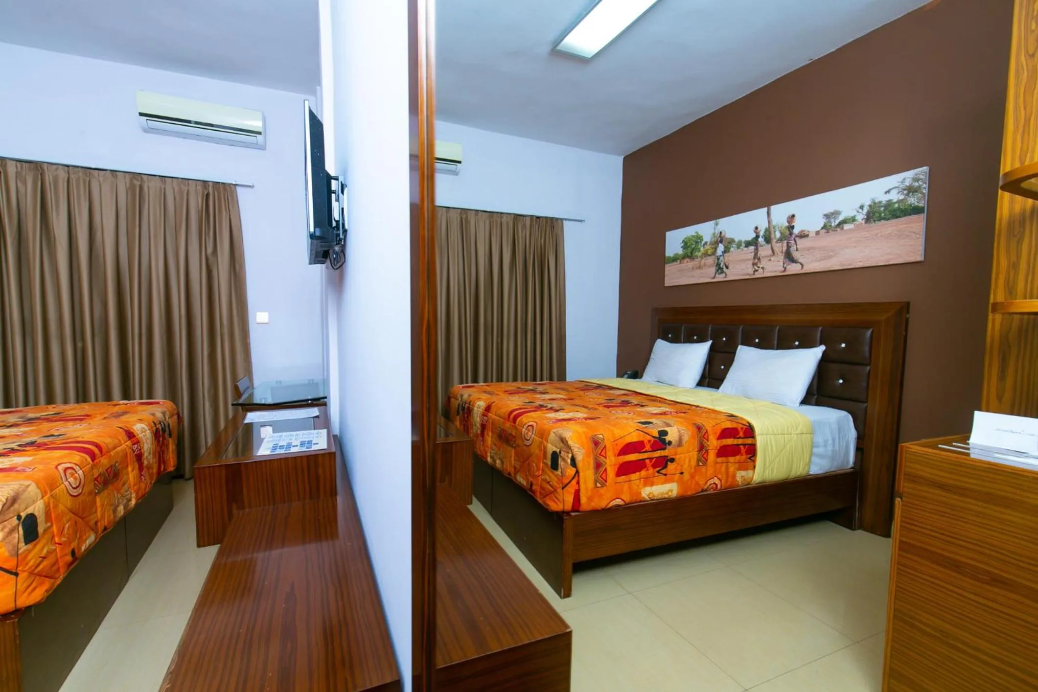 Bed in Wakola Hotel Cheikh Anta DIOP
