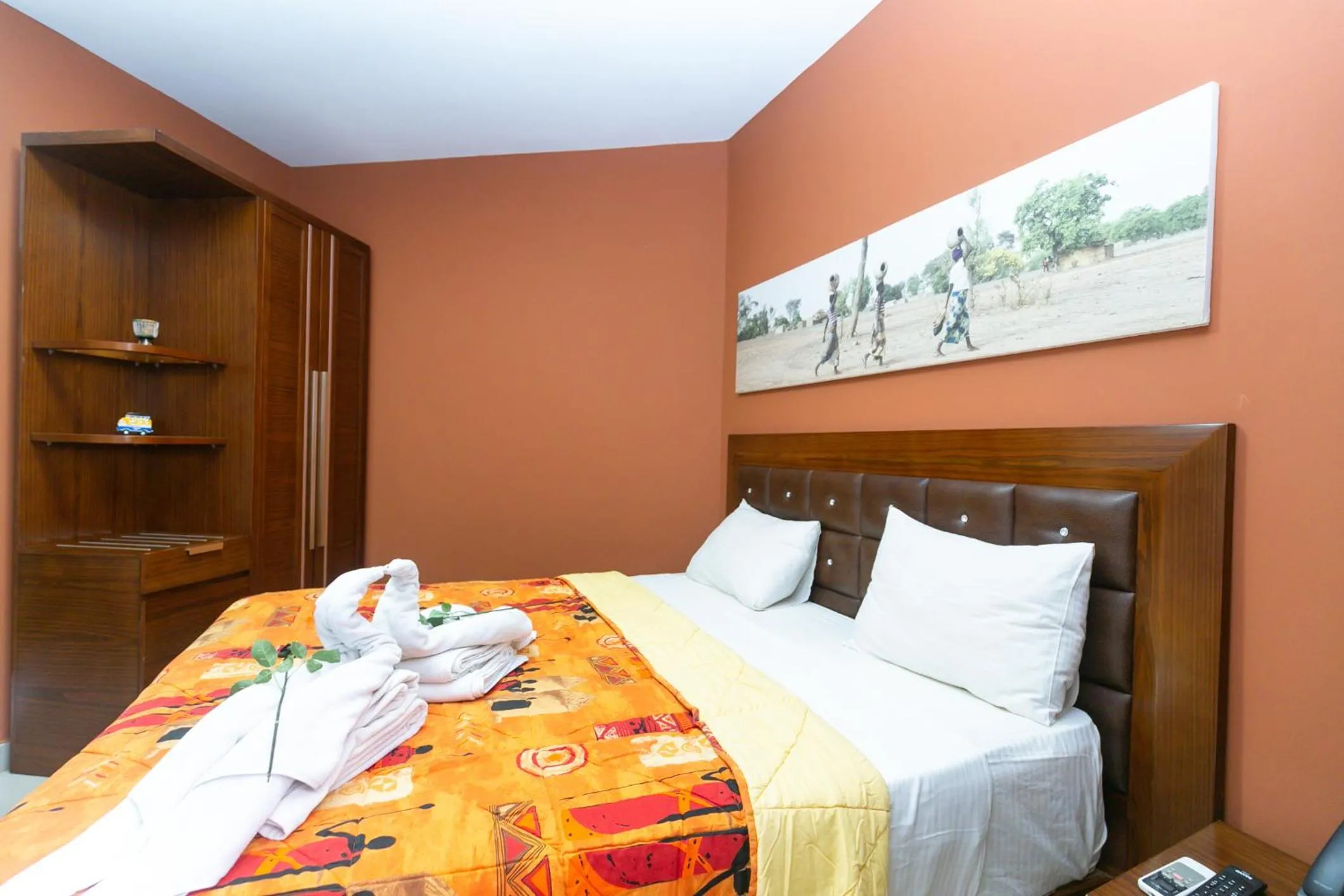 Bed in Wakola Hotel Cheikh Anta DIOP