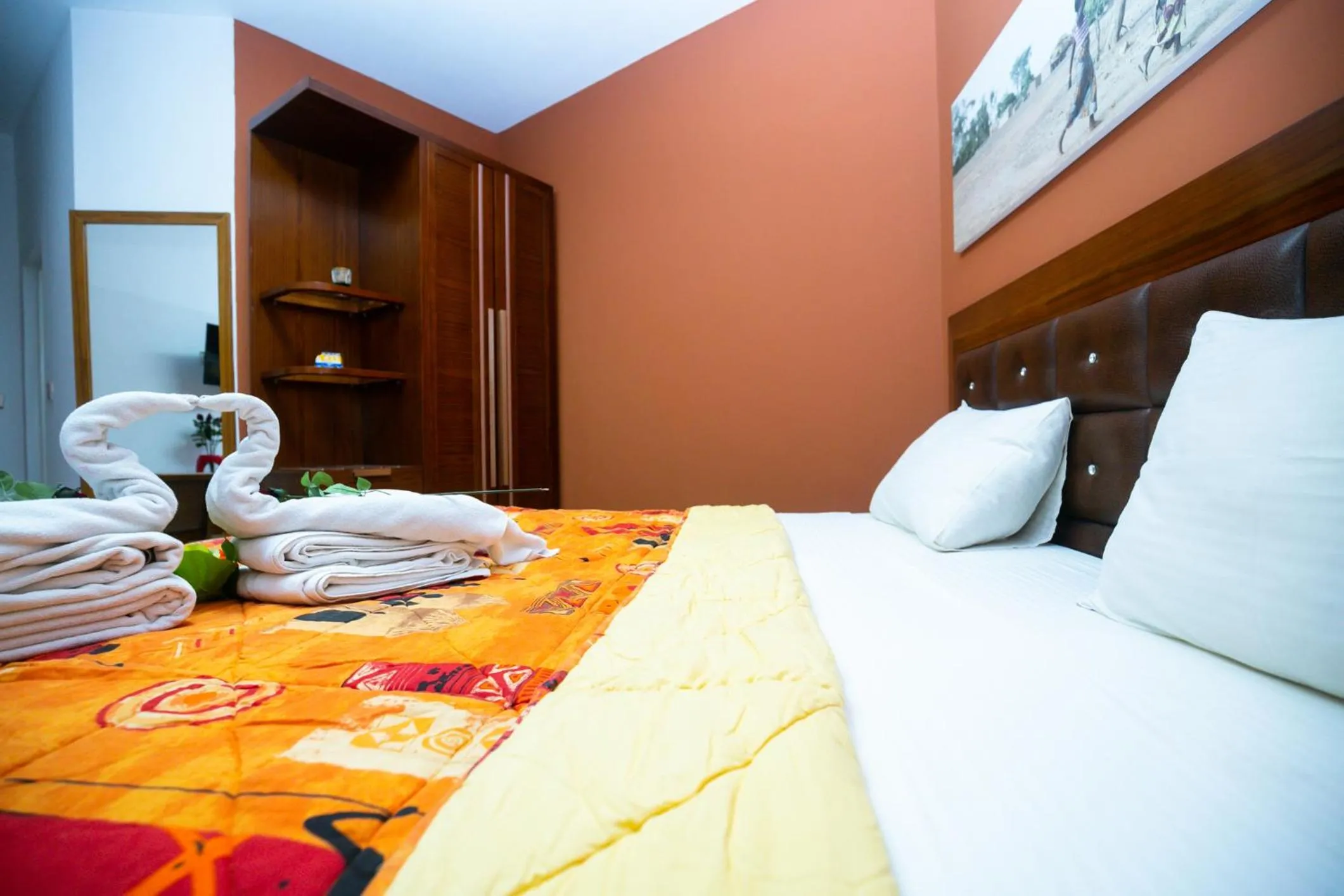 Bed in Wakola Hotel Cheikh Anta DIOP