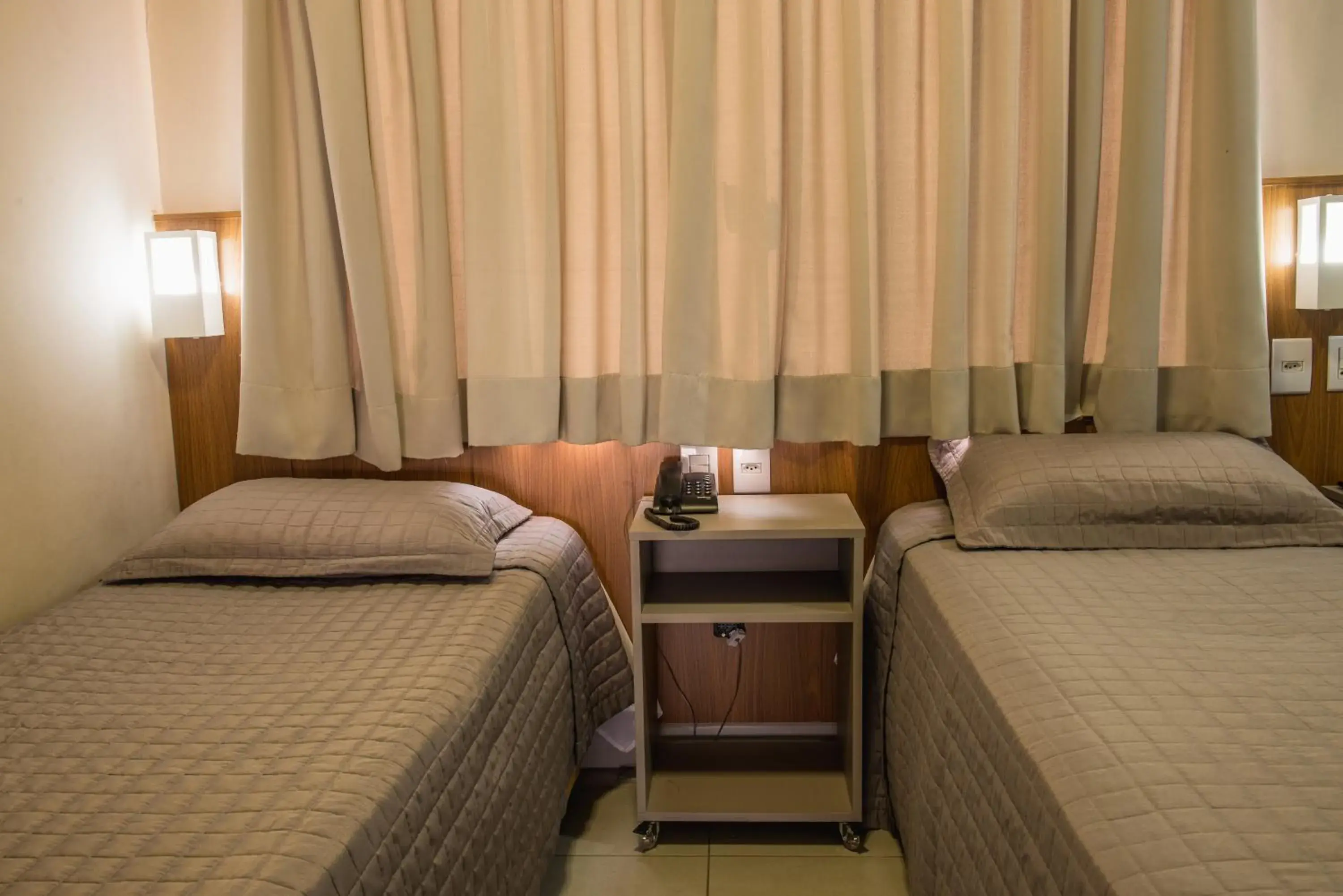 Deluxe Twin Room with Private Bathroom in Hotel Trevo Cascavel Deluxe Twin Room with Private Bathroom in Hotel Trevo Cascavel