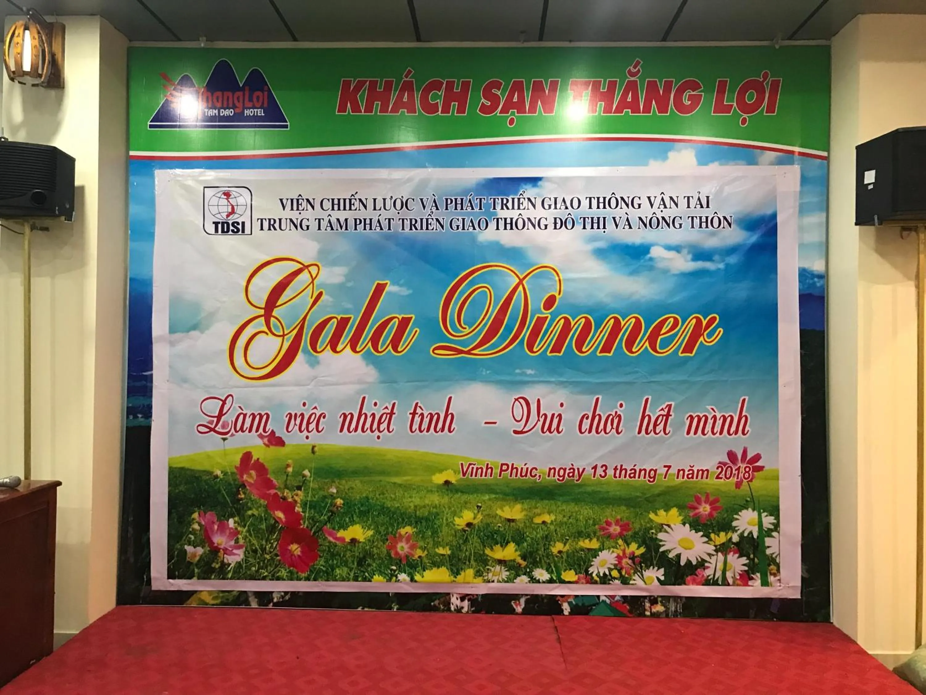 Decorative detail in Thang Loi Tam Dao Hotel