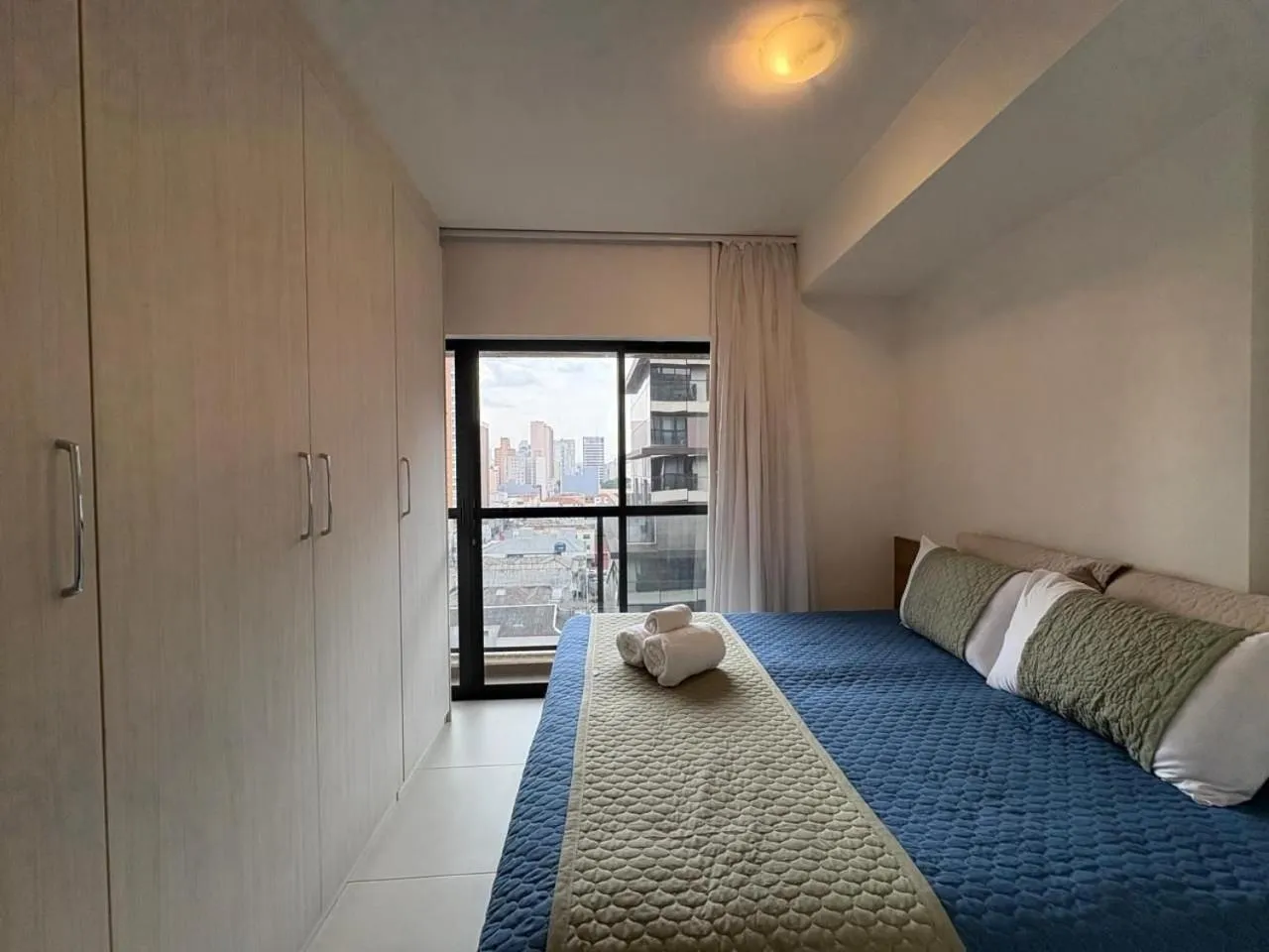 Bed in Apto em frente ao shopping com piscina aquecida