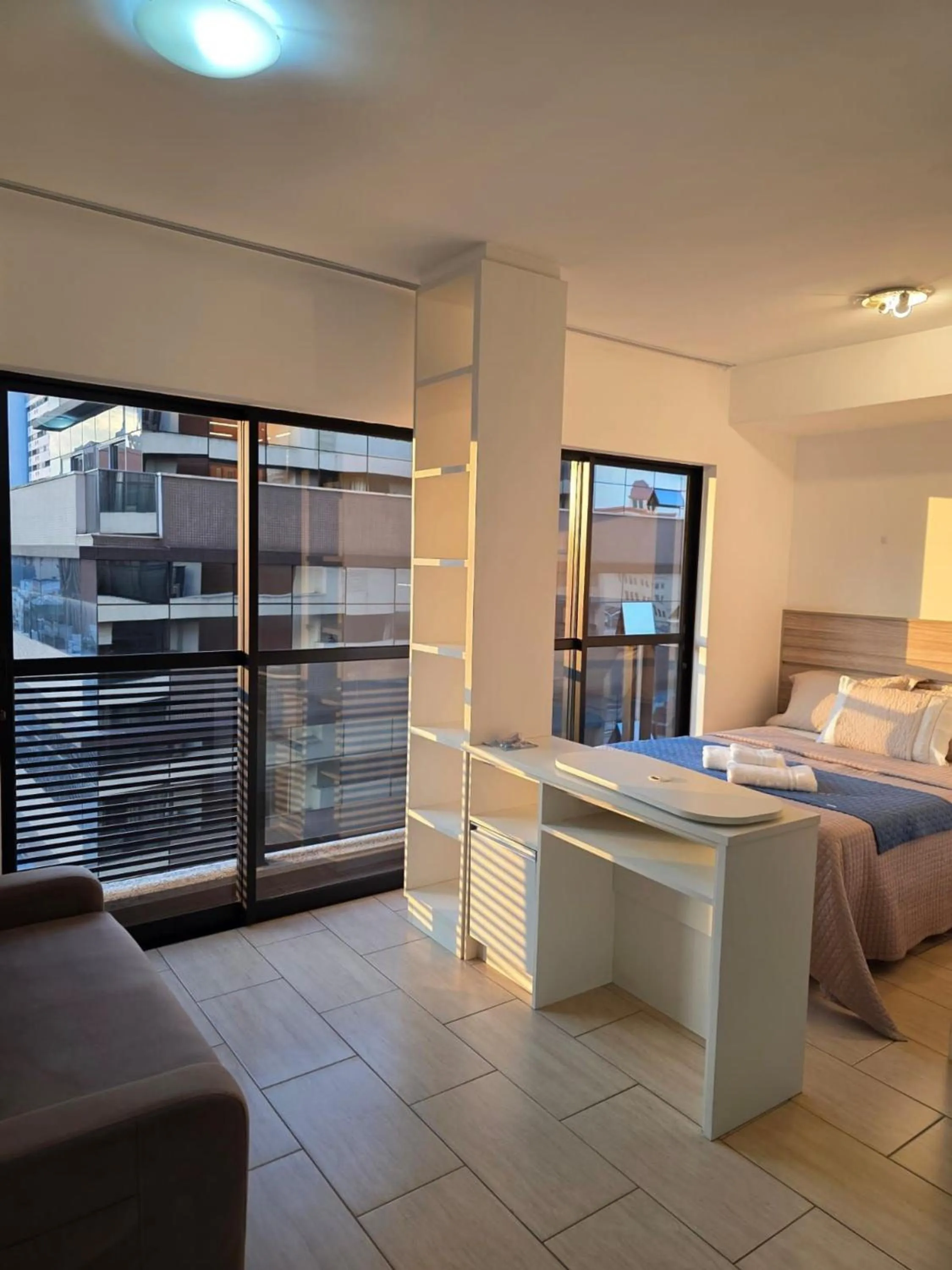 Bed in Apto em frente ao shopping com piscina aquecida