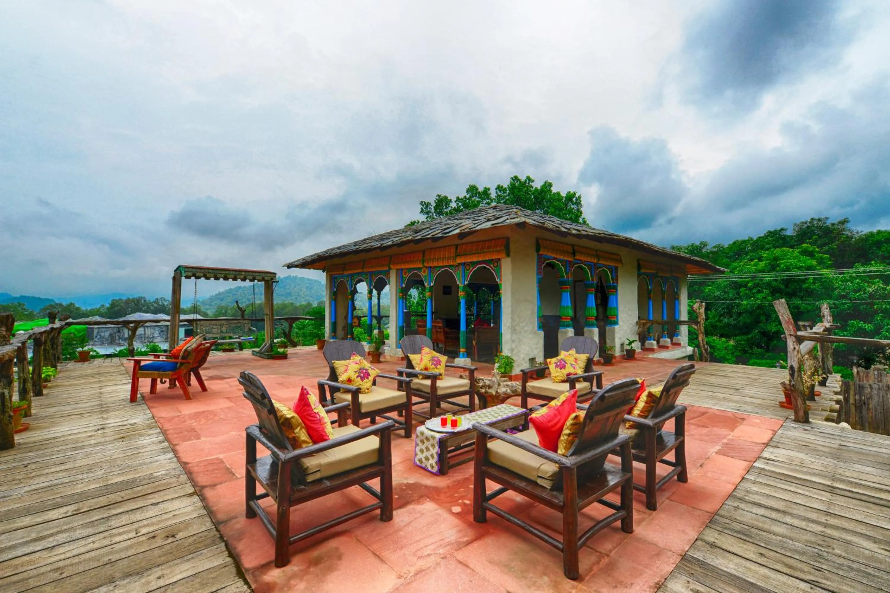 Property building in Paatlidun Safari Lodge, Jim Corbett