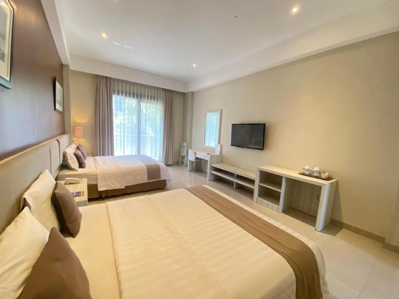 Bed in Menara Laut Hotel