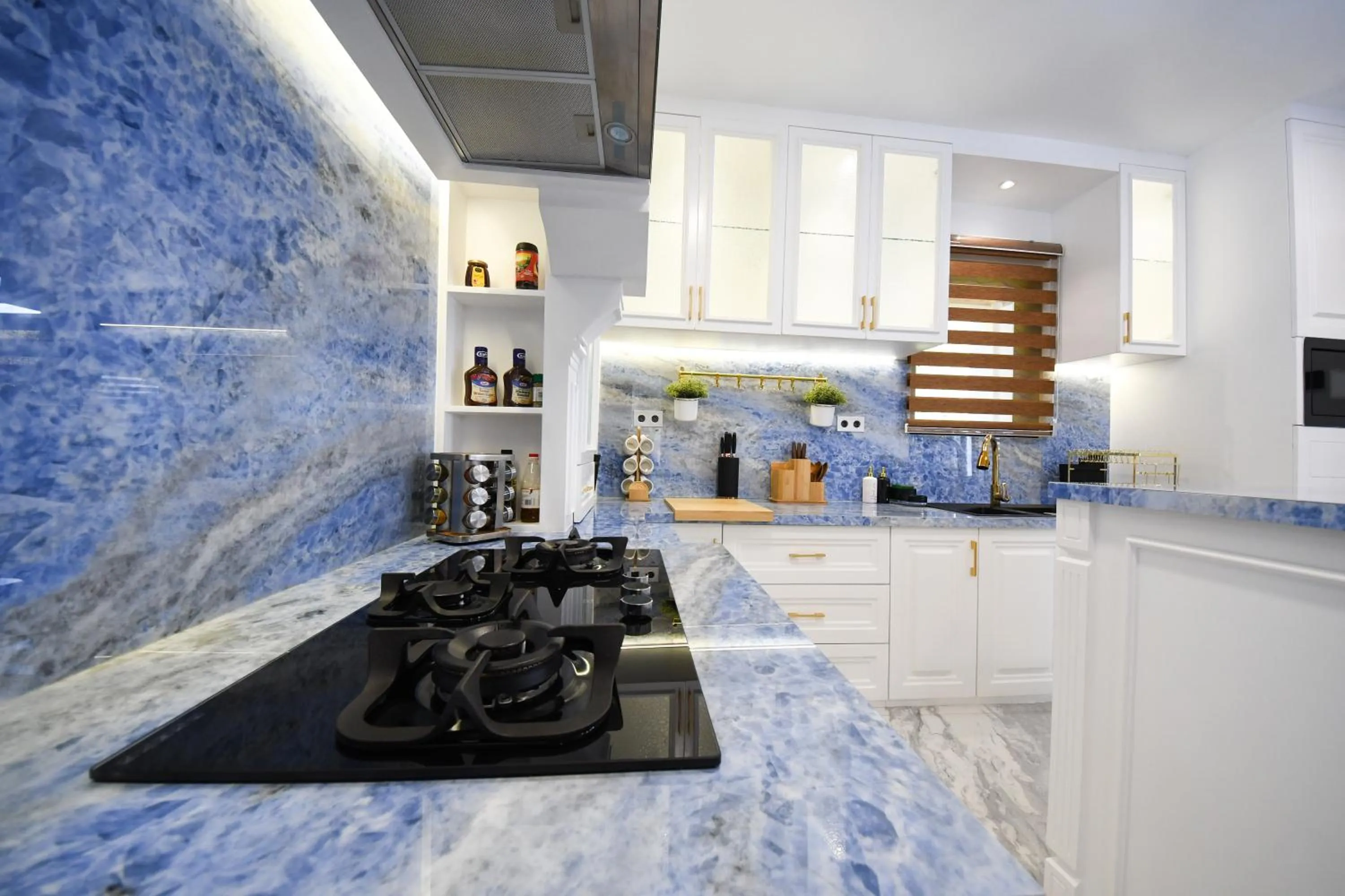 Kitchen or kitchenette in Casa de Monique Villas & Glamping Retreat