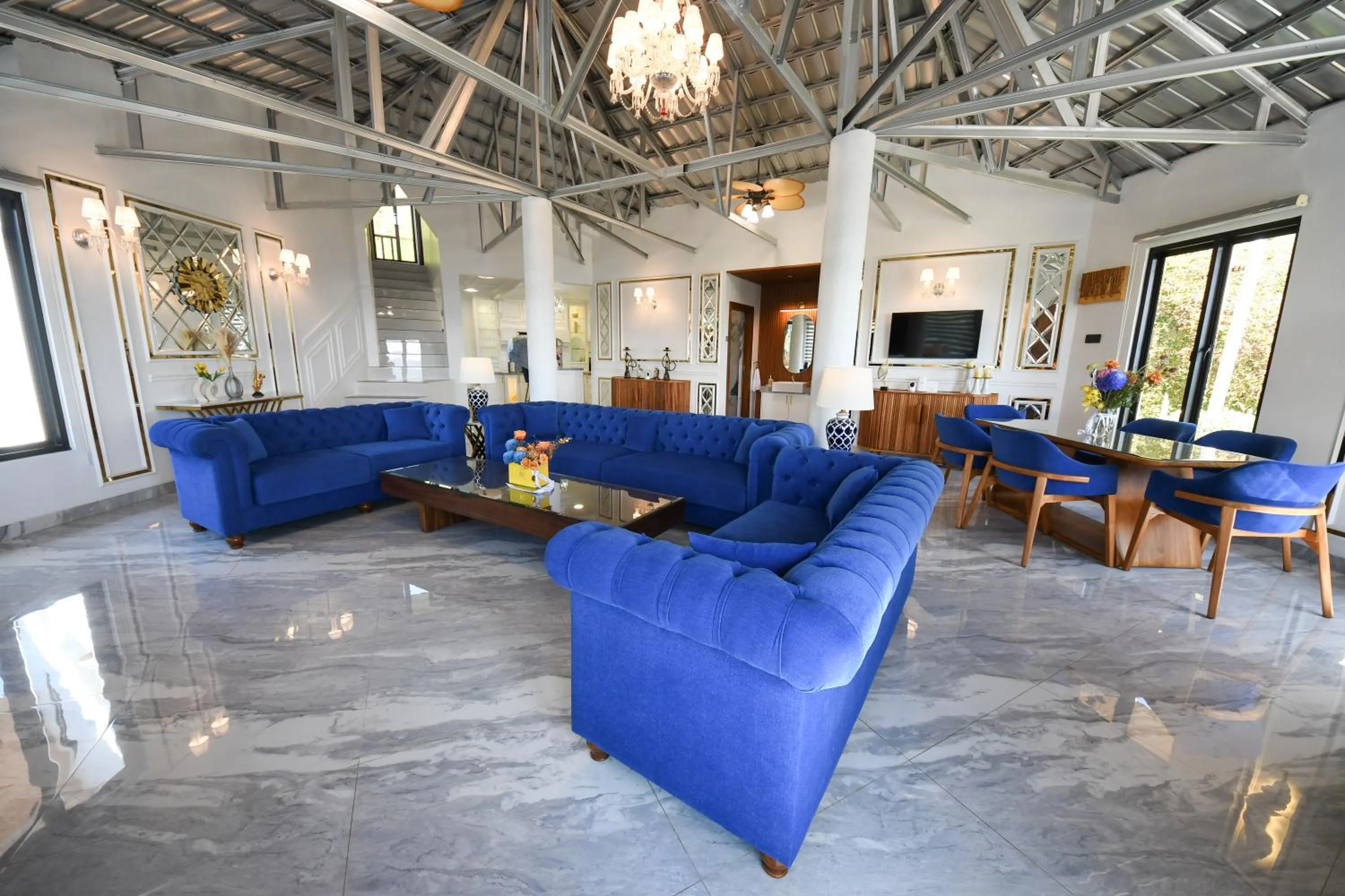 Living room in Casa de Monique Villas & Glamping Retreat