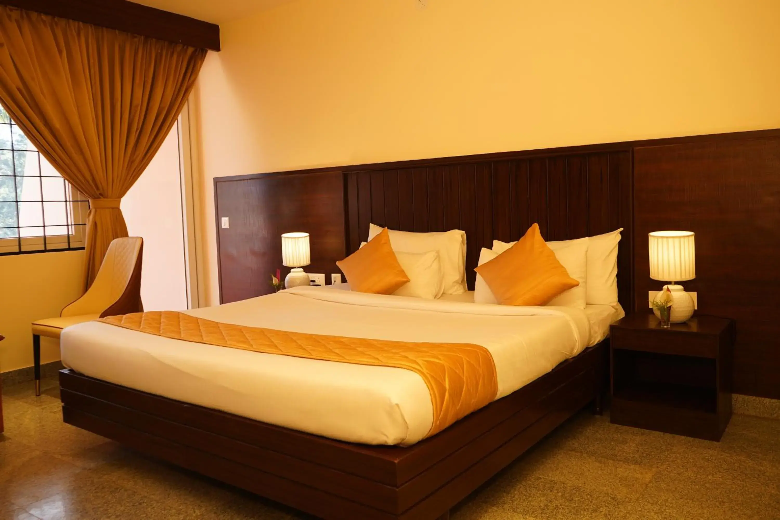 Bed in DNC Shevaroys Resorts & Spa Bed in DNC Shevaroys Resorts & Spa