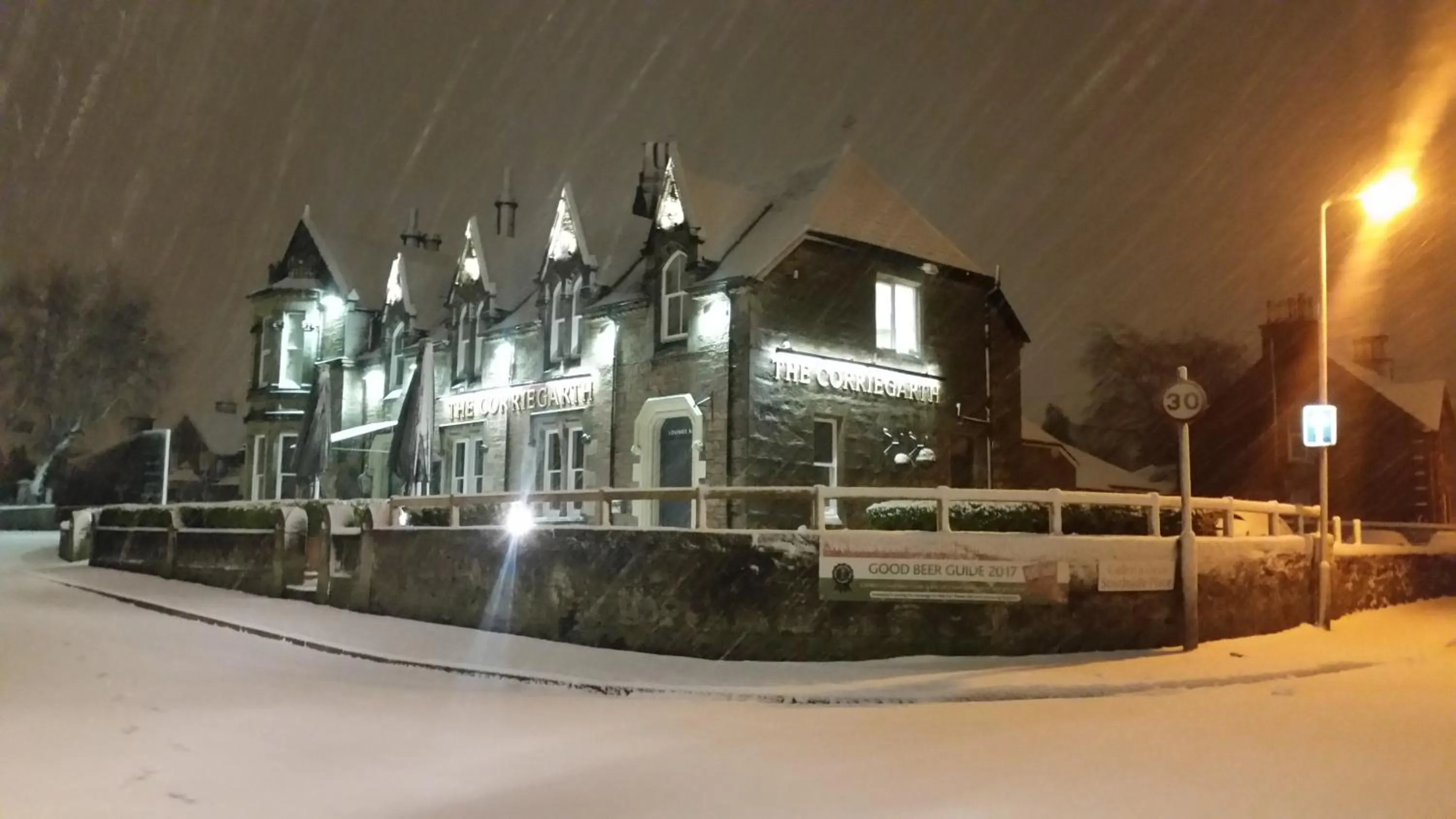 Facade/entrance in Corriegarth Hotel