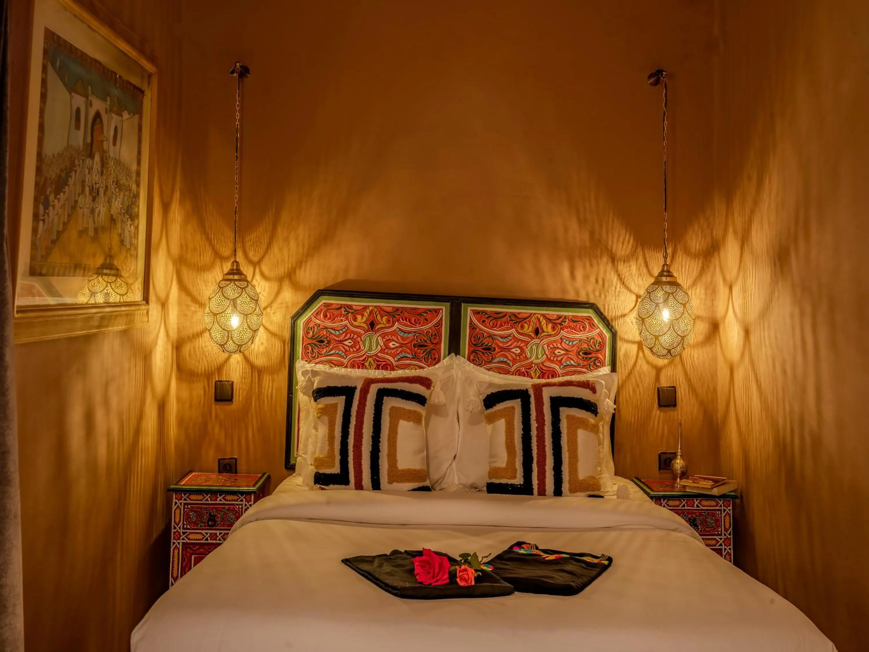 Bed in Riad Irhalne