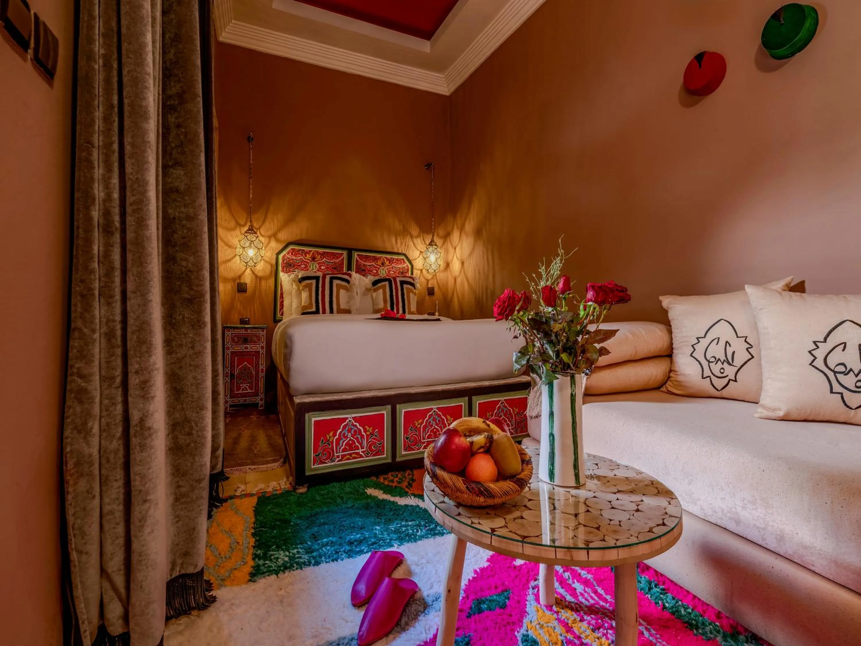 Bed in Riad Irhalne
