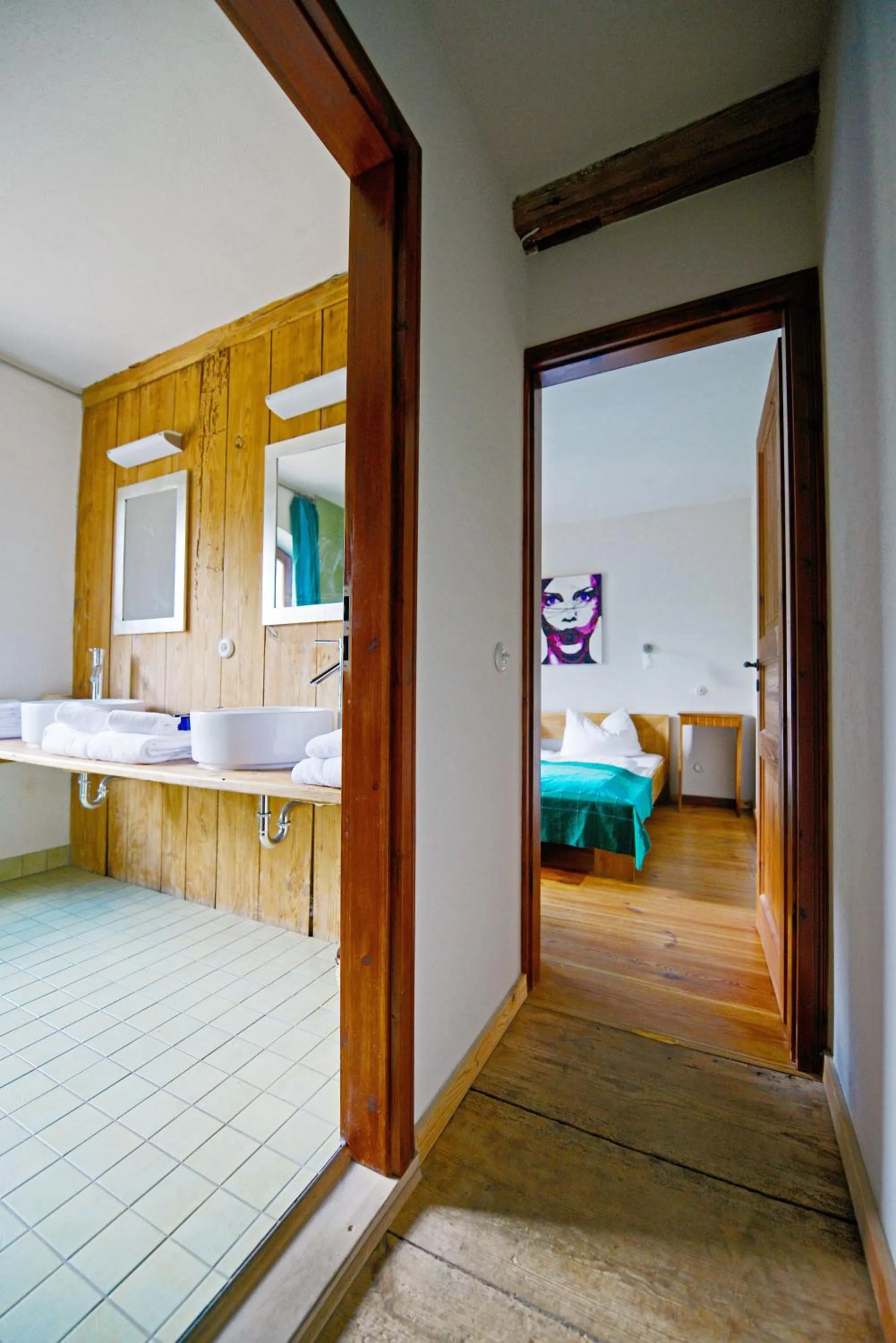 Bed in Mühle Tornow am Wentowsee