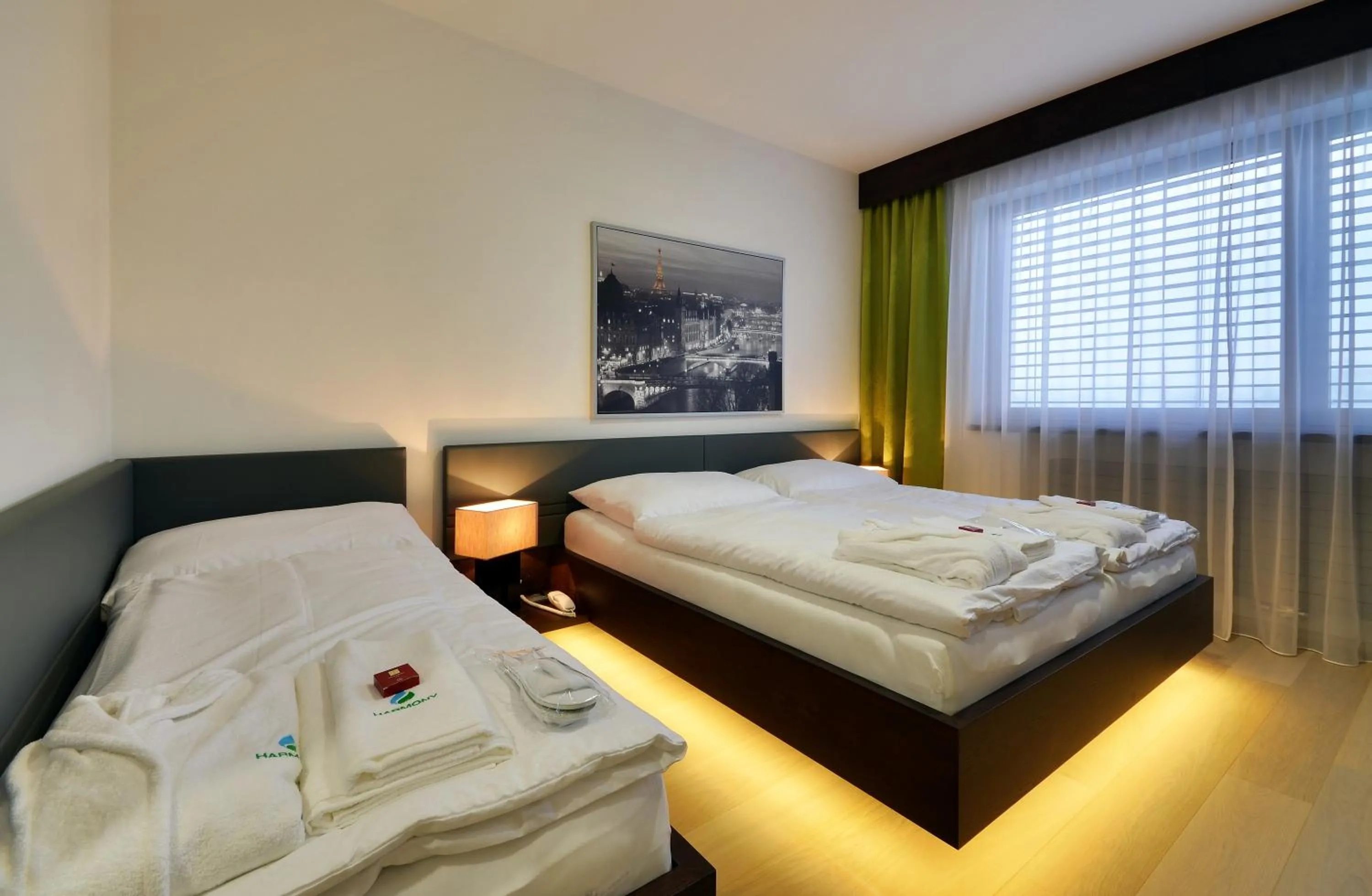 Photo of the whole room, Bed in Hotel Harmony Medical & Wellness-Free Parking, 1,8km from the center