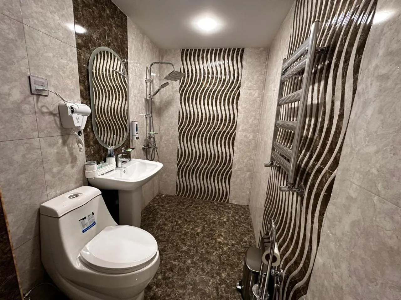 Shower in Royal Meridien Hotel