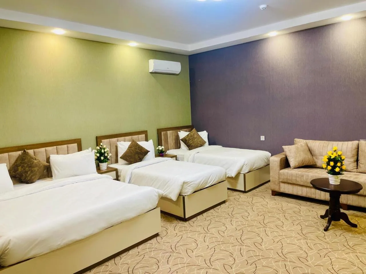 Bed in Royal Meridien Hotel