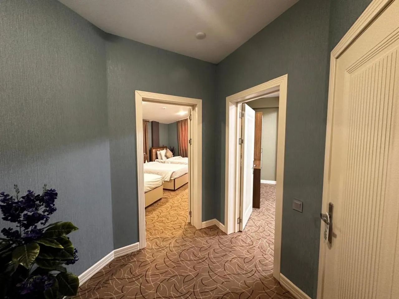 Bed in Royal Meridien Hotel