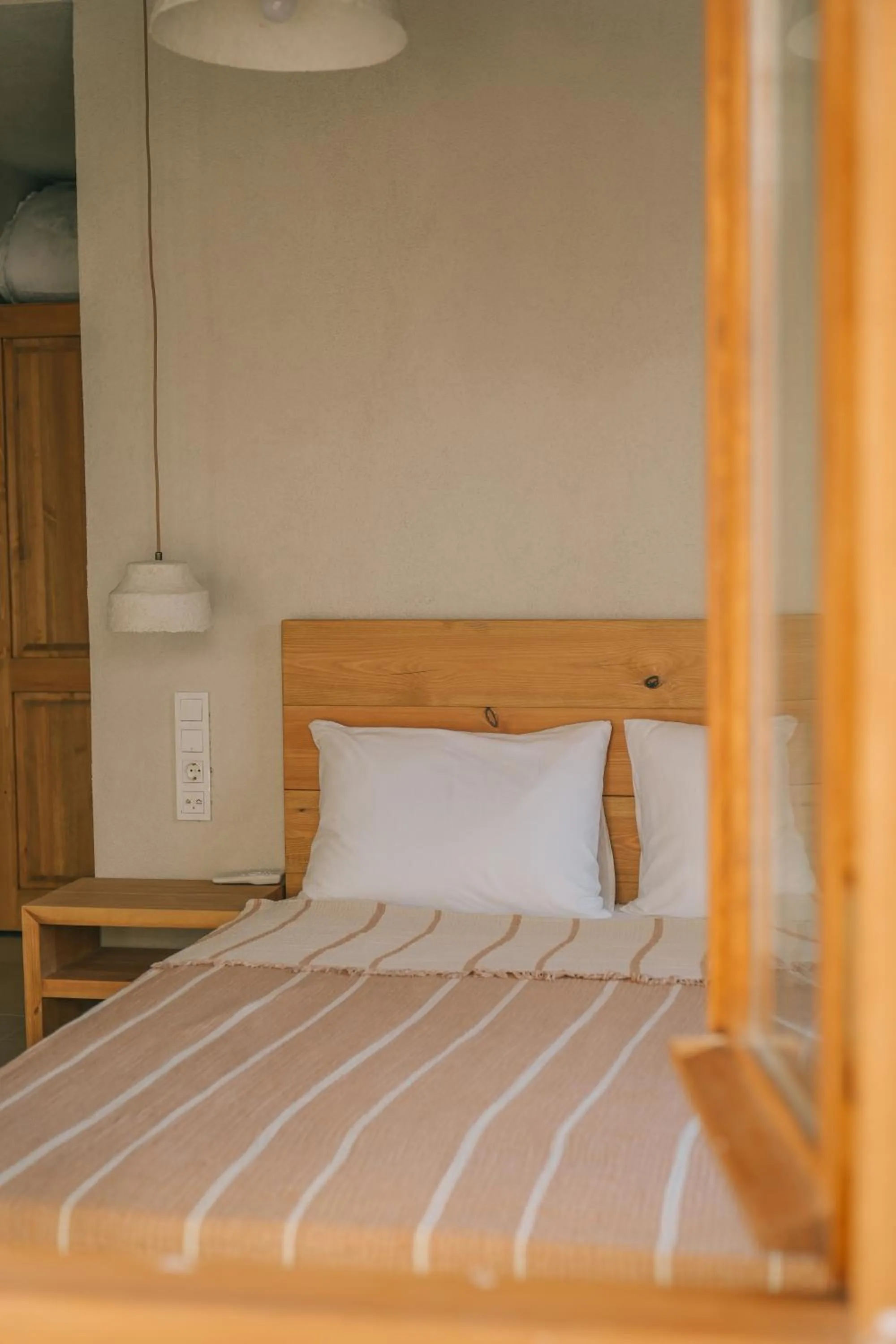 Bed in Nephos Beach Hotel