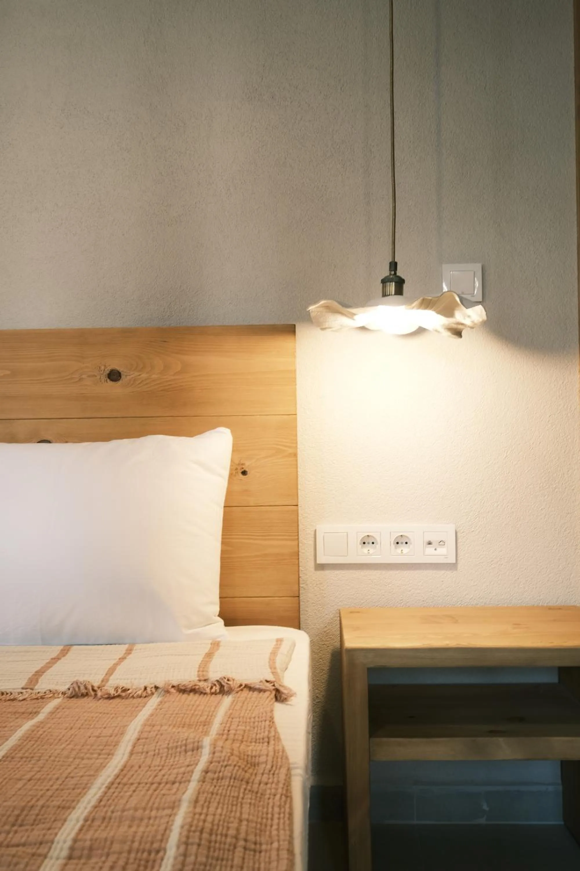 Bed in Nephos Beach Hotel