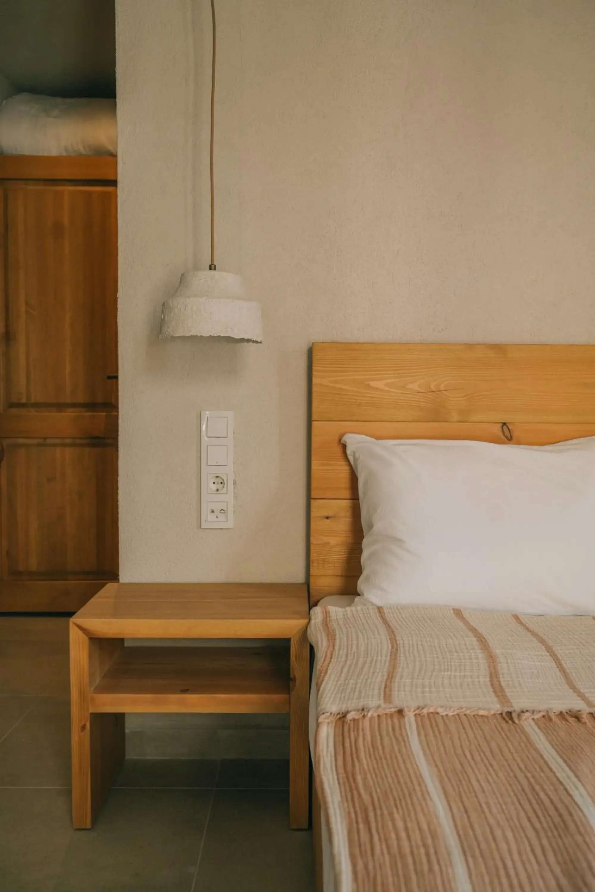 Bed in Nephos Beach Hotel Bed in Nephos Beach Hotel