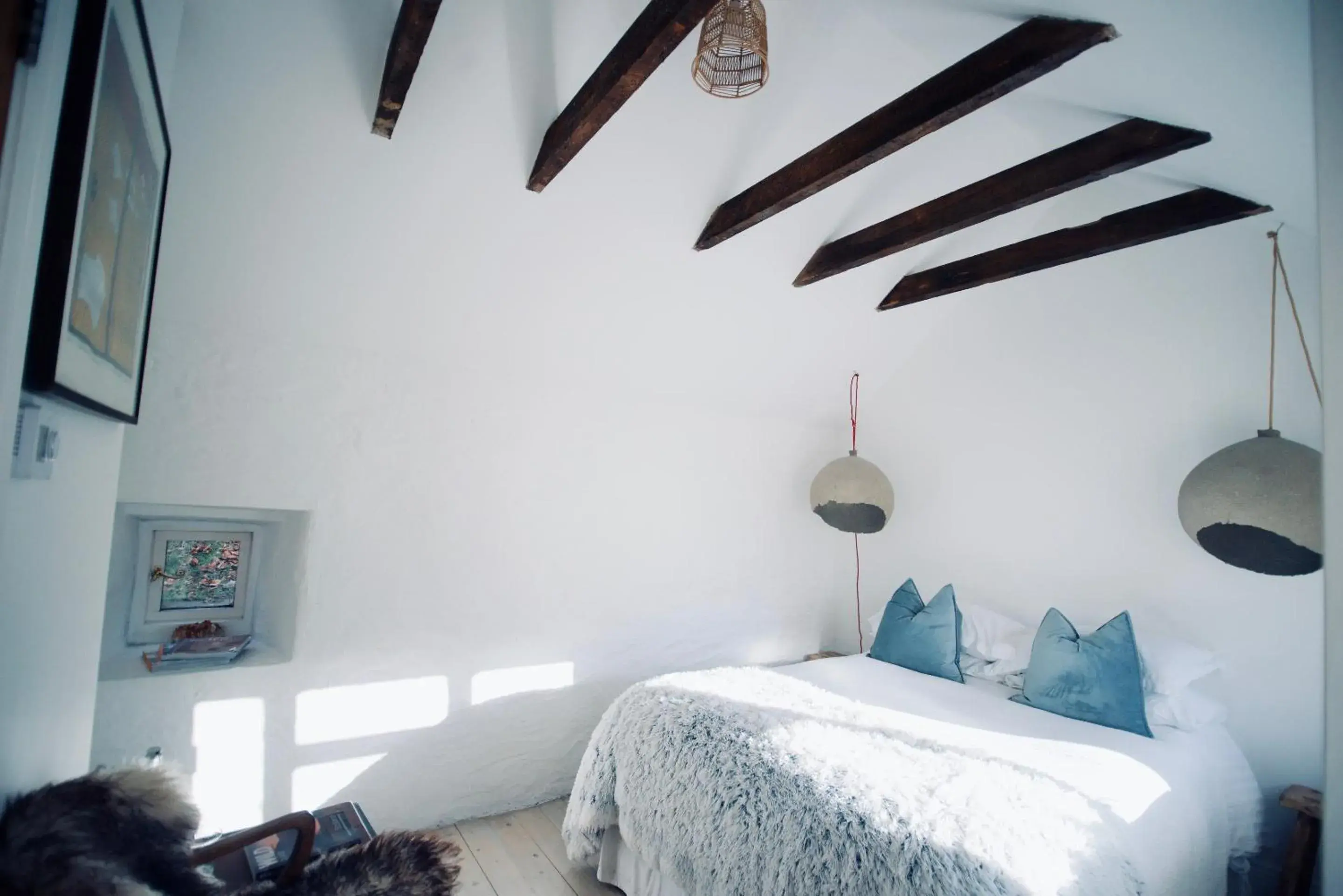 Bedroom, Bed in Place of architectural interest The Croft Bedroom, Bed in Place of architectural interest The Croft