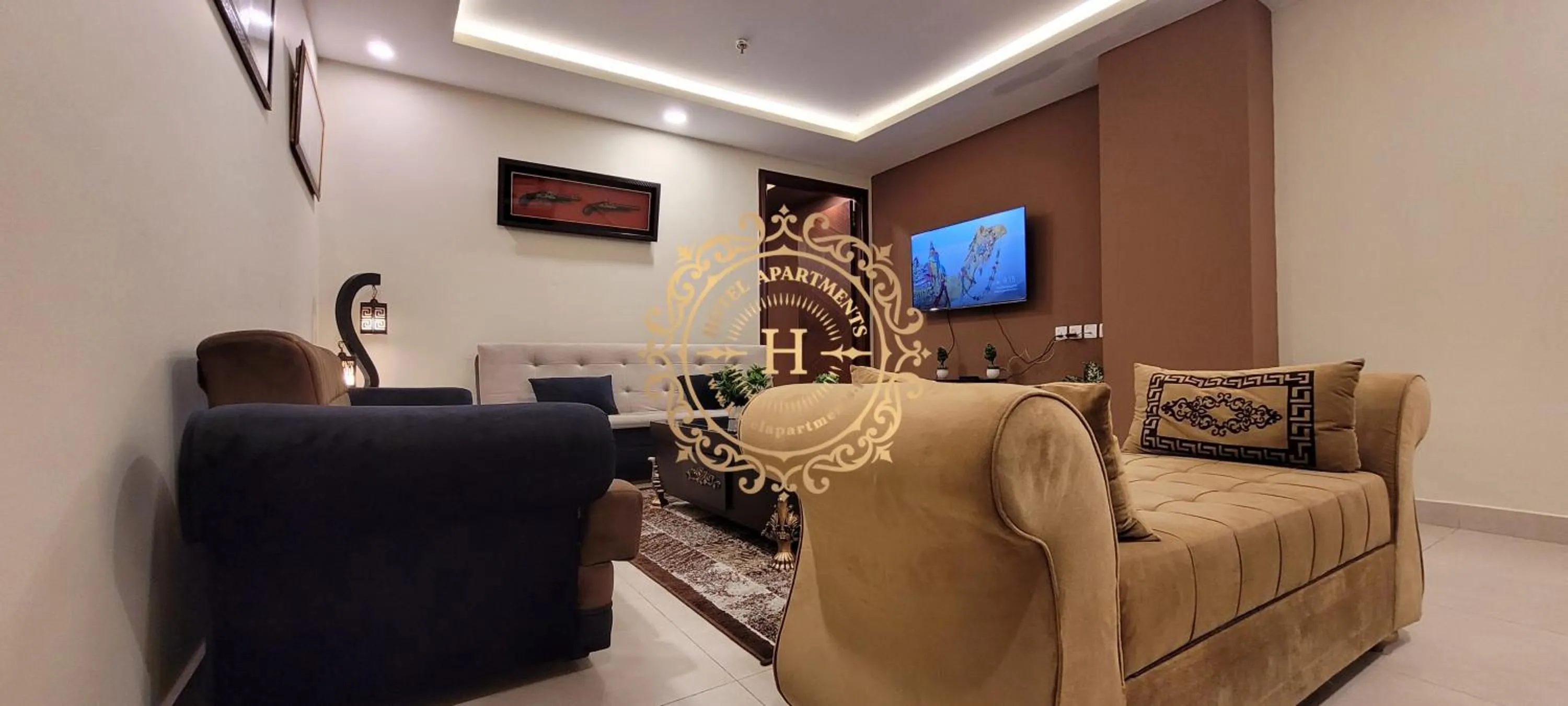 Communal lounge/ TV room in Goldcrest Apartments
