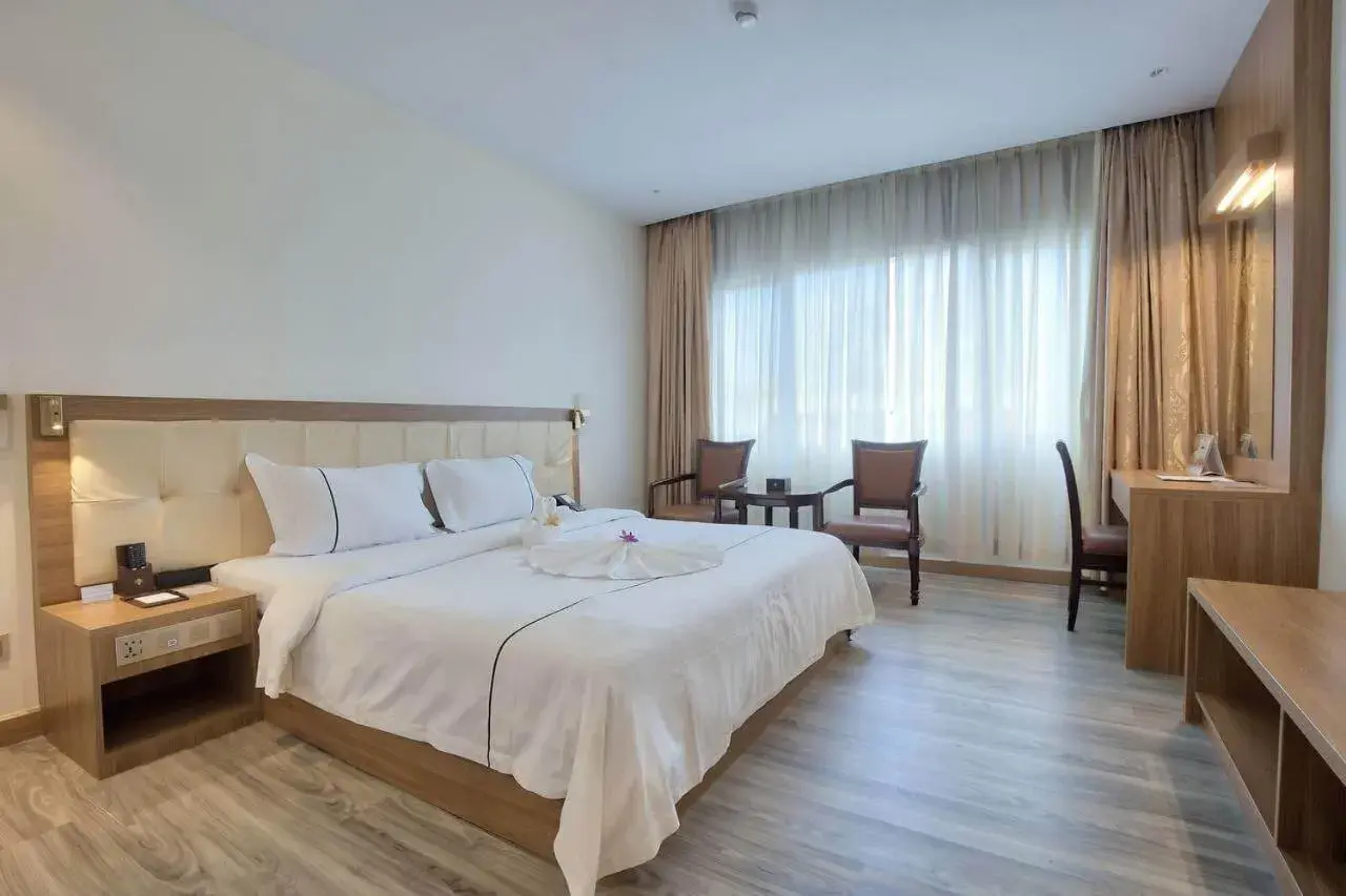 Bed in Le President Hotel Bed in Le President Hotel