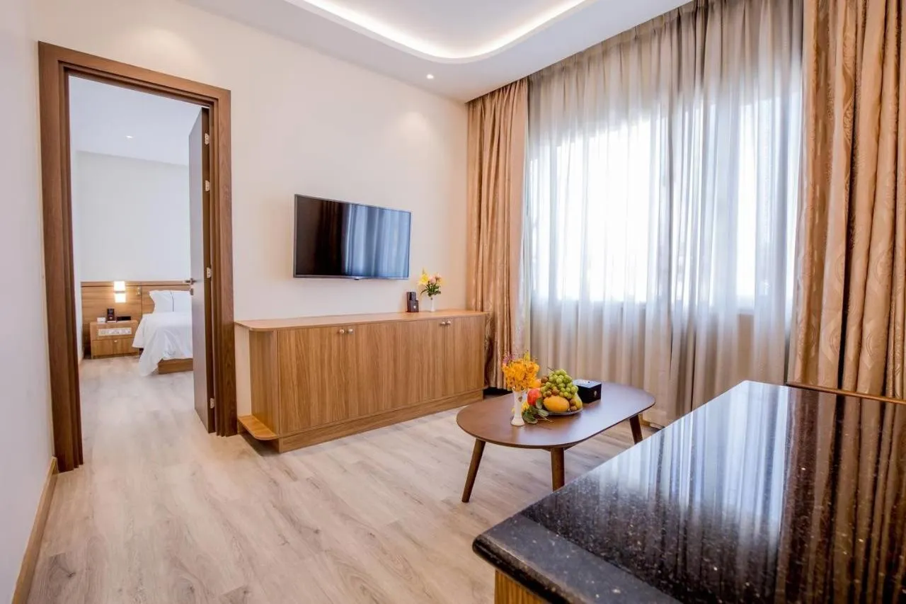 Living room, Bed in Le President Hotel