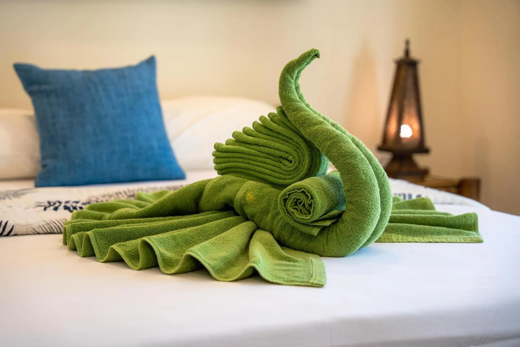 Bed in Coconut Bay Eco Resort