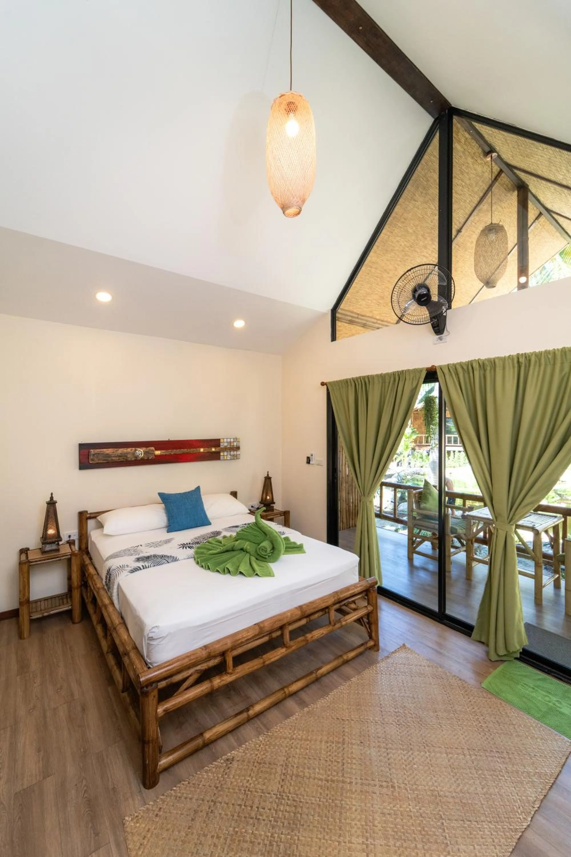 Bed in Coconut Bay Eco Resort