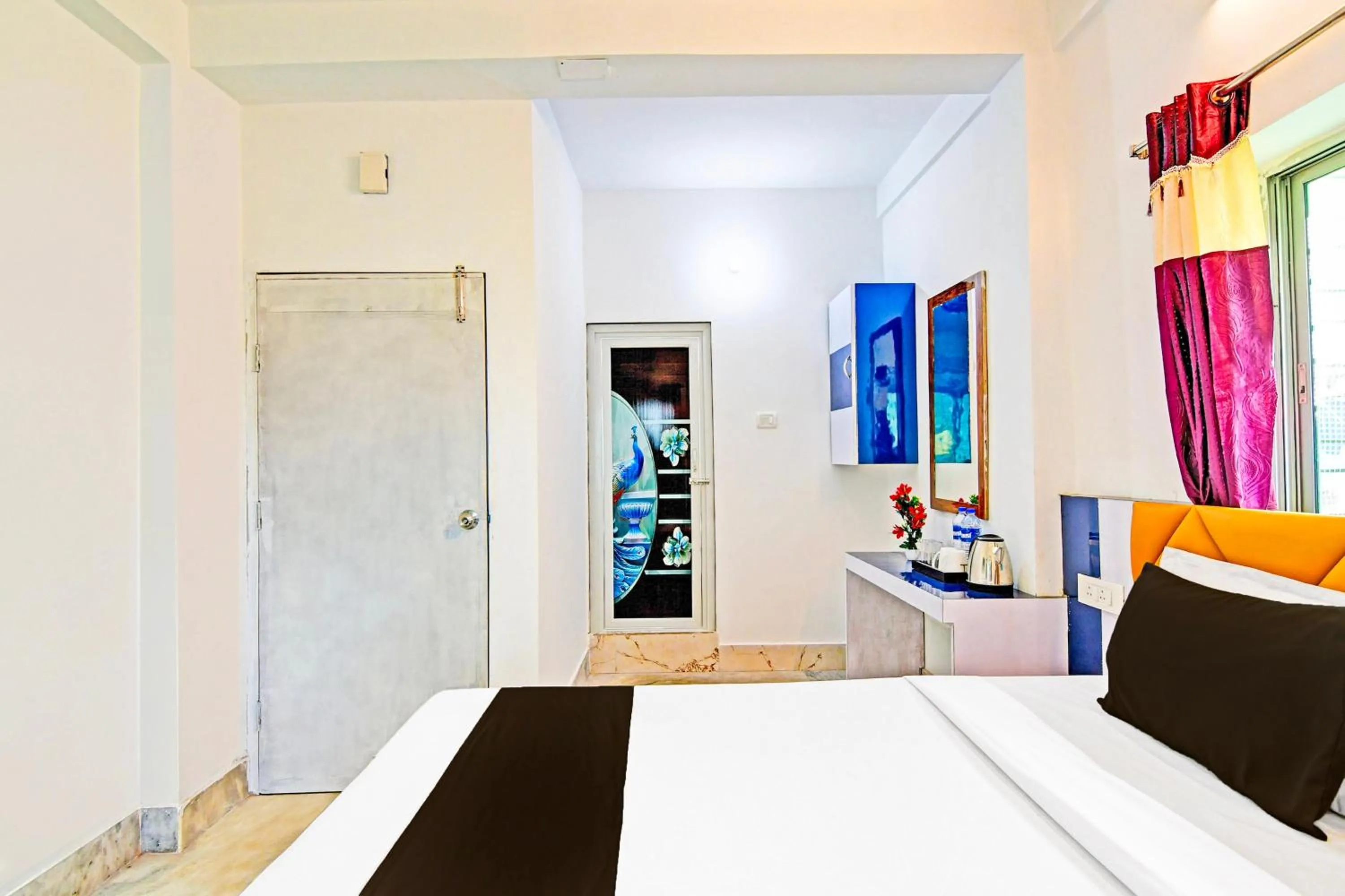 Bedroom, Bed in Hotel O by OYO Green Palace