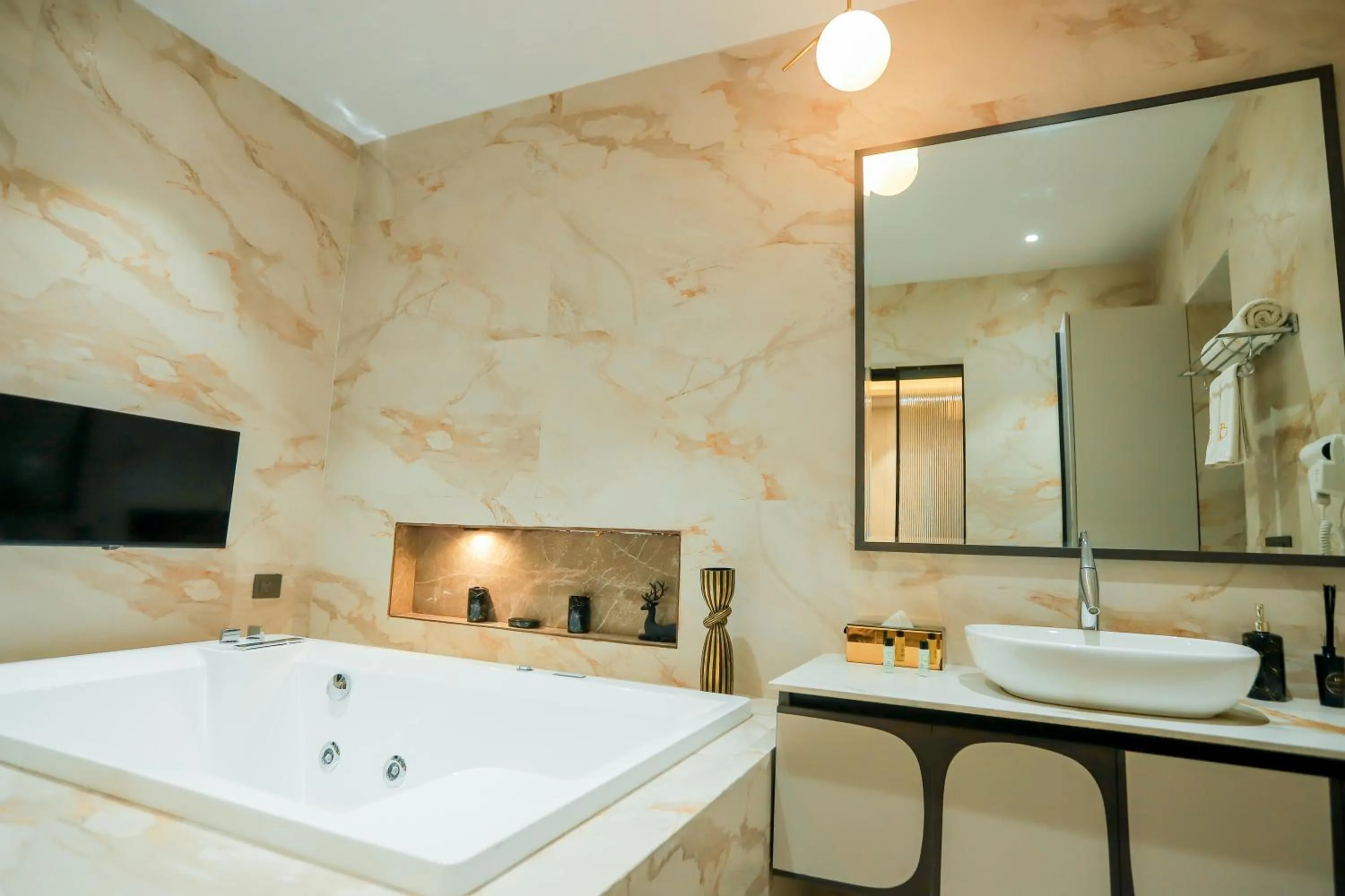 Bathroom in Bel-La Monde Hotel Chhattarpur South Delhi