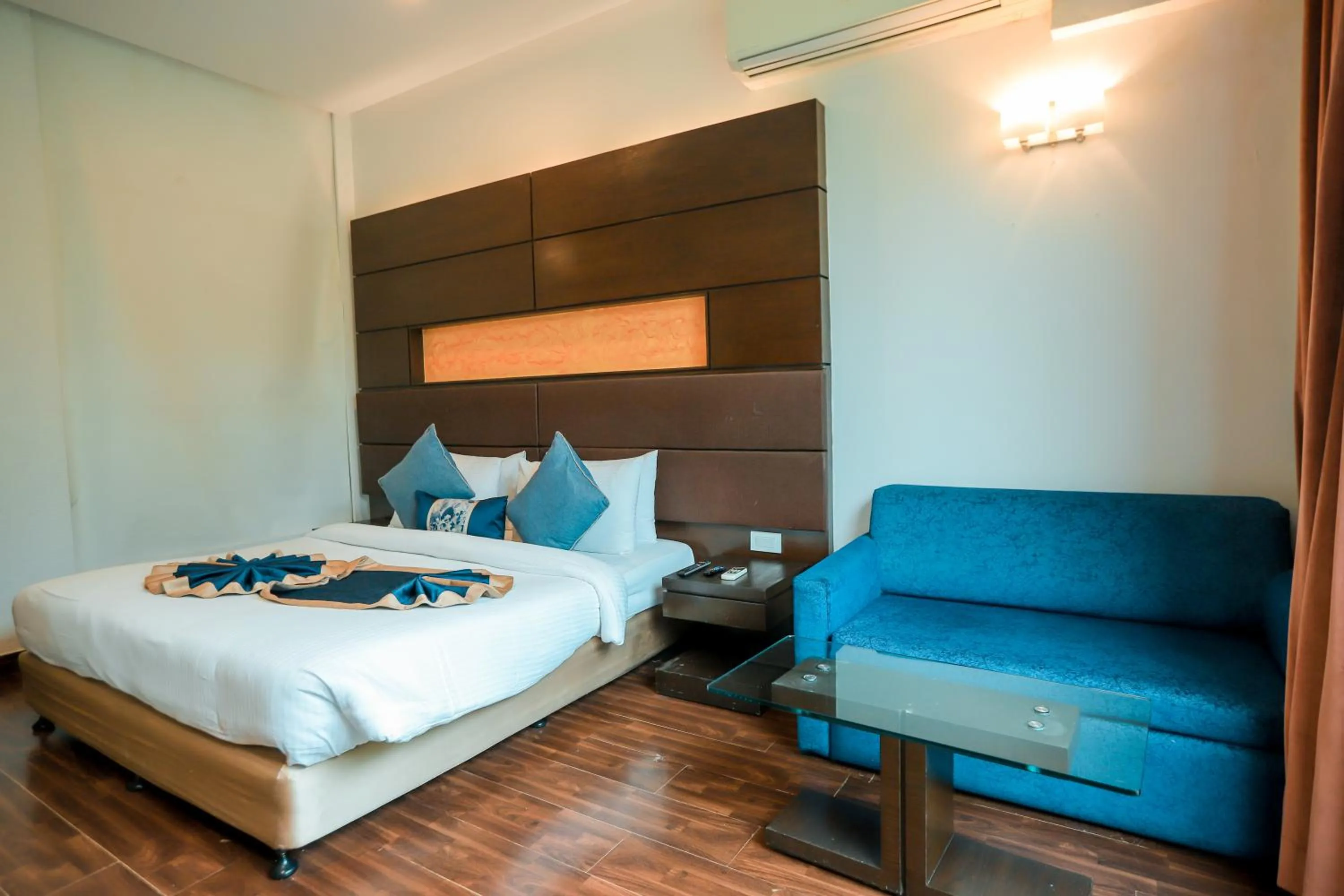 Bed in Bel-La Monde Hotel Chhattarpur South Delhi