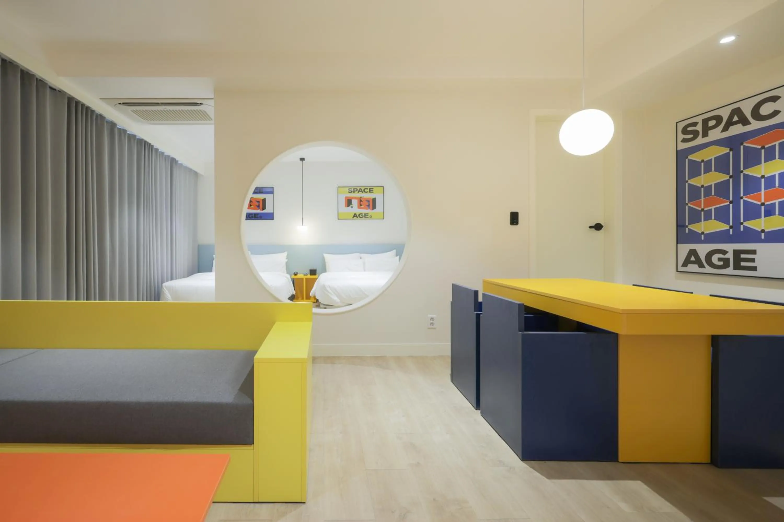 Living room in Time Terminal Hotel Daejeon 2nd by Anook