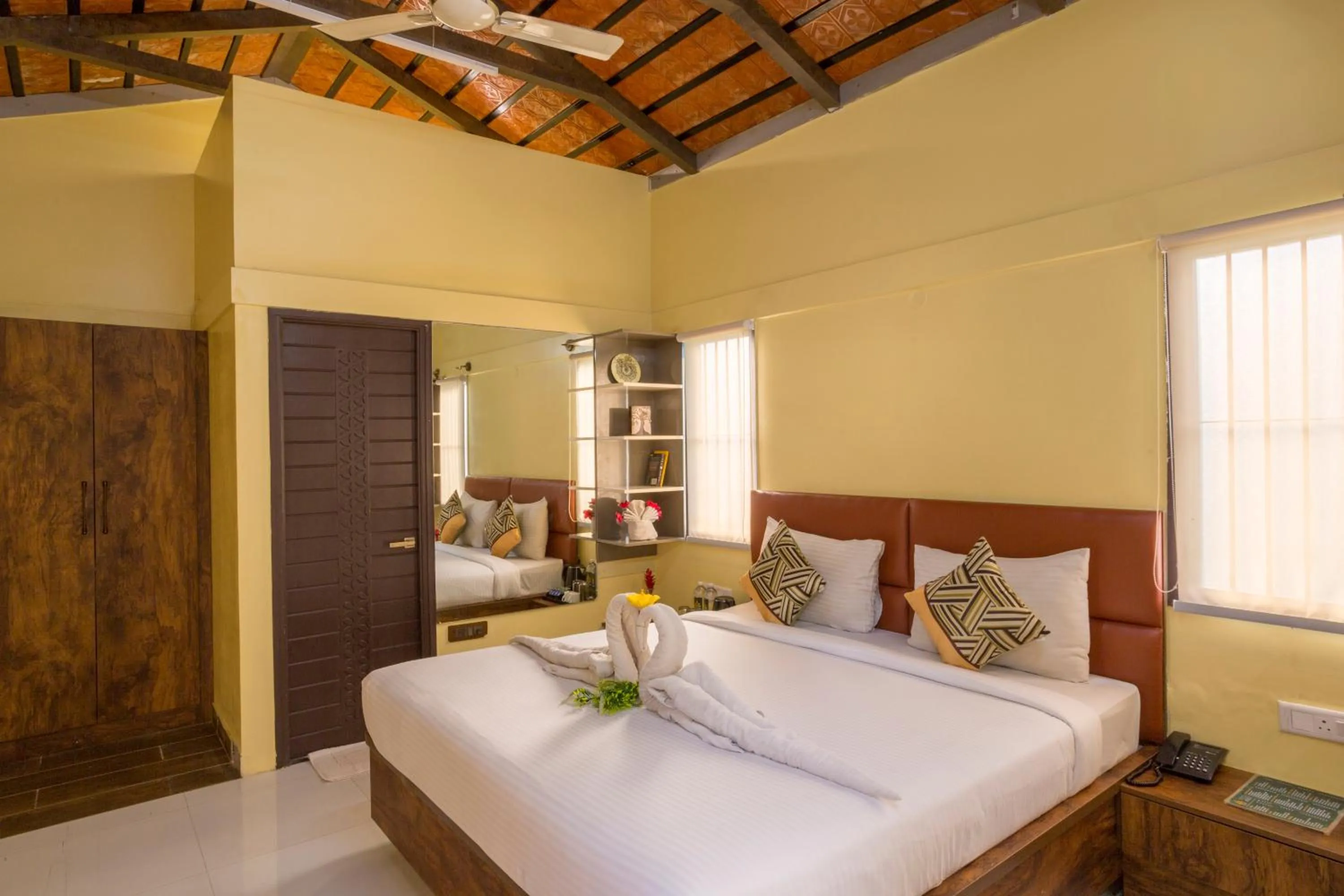 Photo of the whole room, Bed in Nirantara Resort & Spa