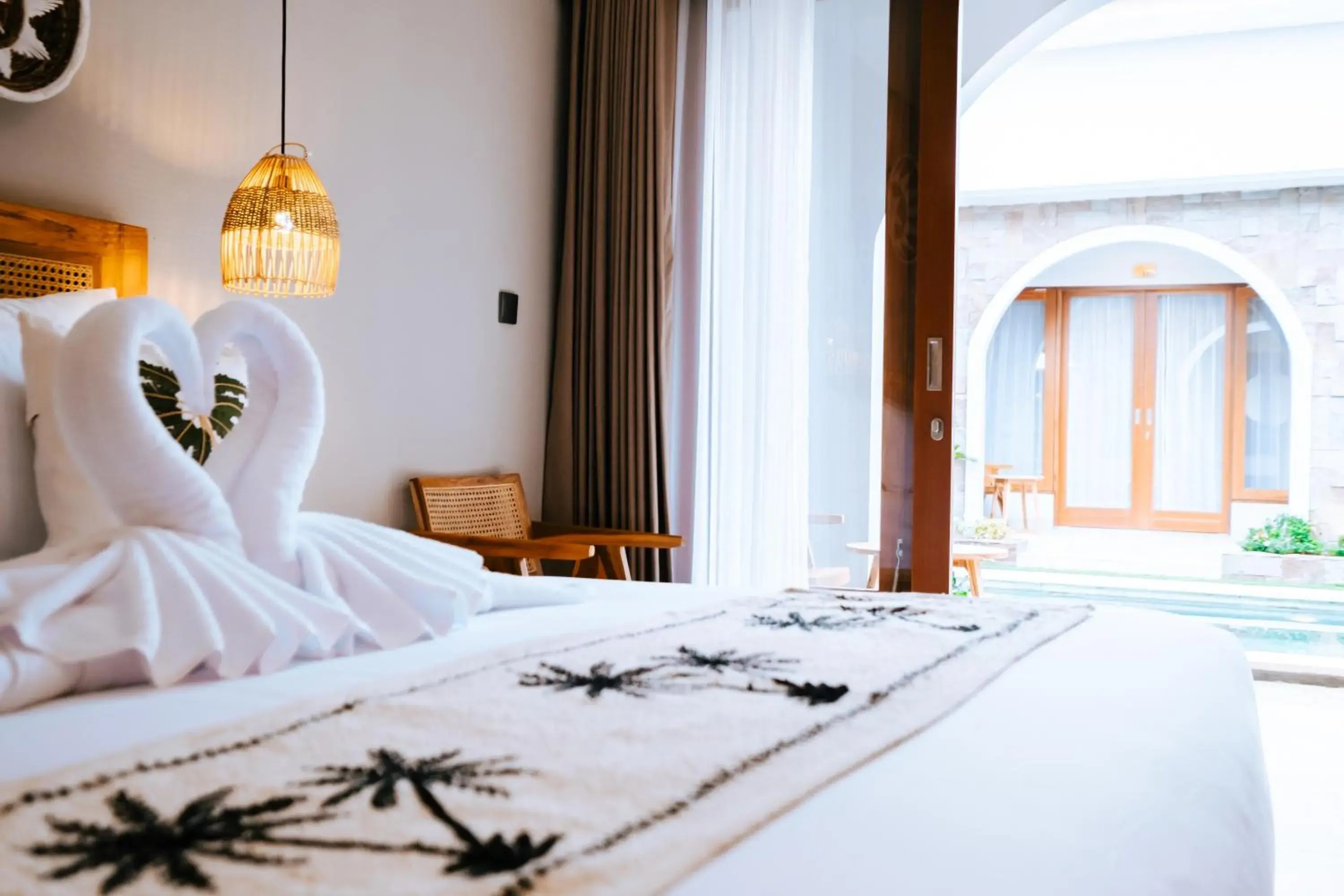 Bed in Villa Koura Tuban Bed in Villa Koura Tuban