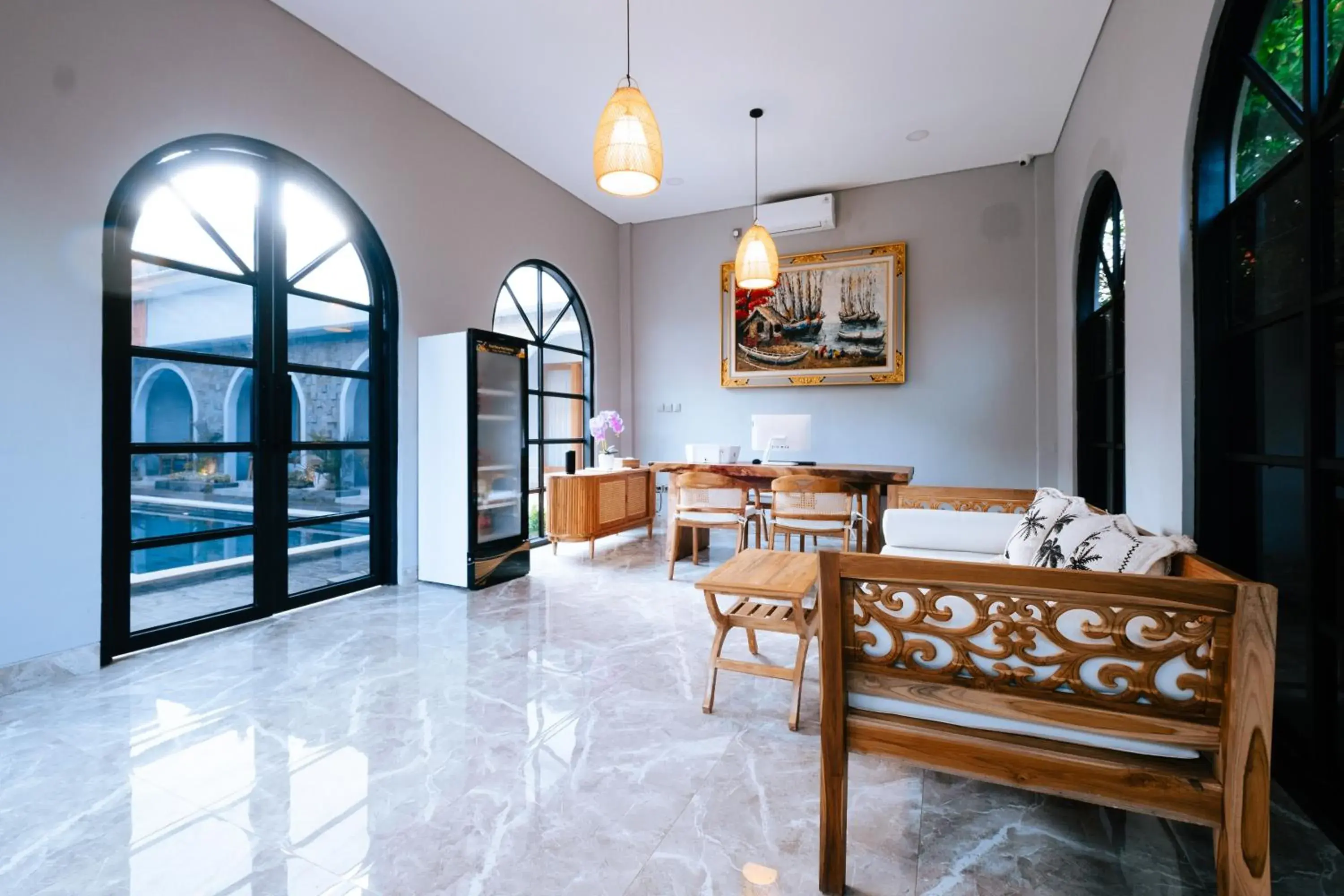 Lobby or reception in Villa Koura Tuban Lobby or reception in Villa Koura Tuban