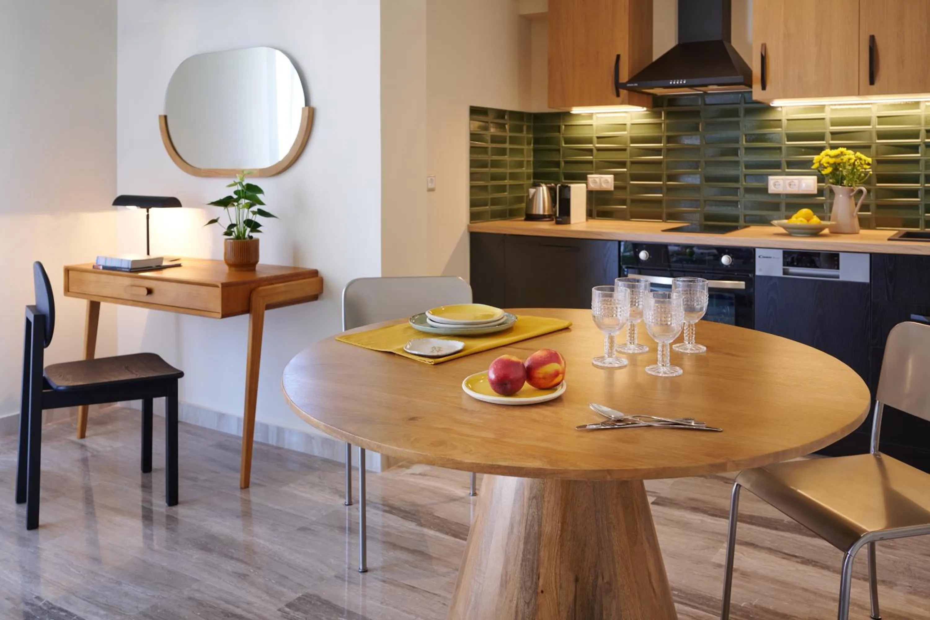 Kitchen or kitchenette in Rastoni Acropolis Uniquely Located Stylish Apartments