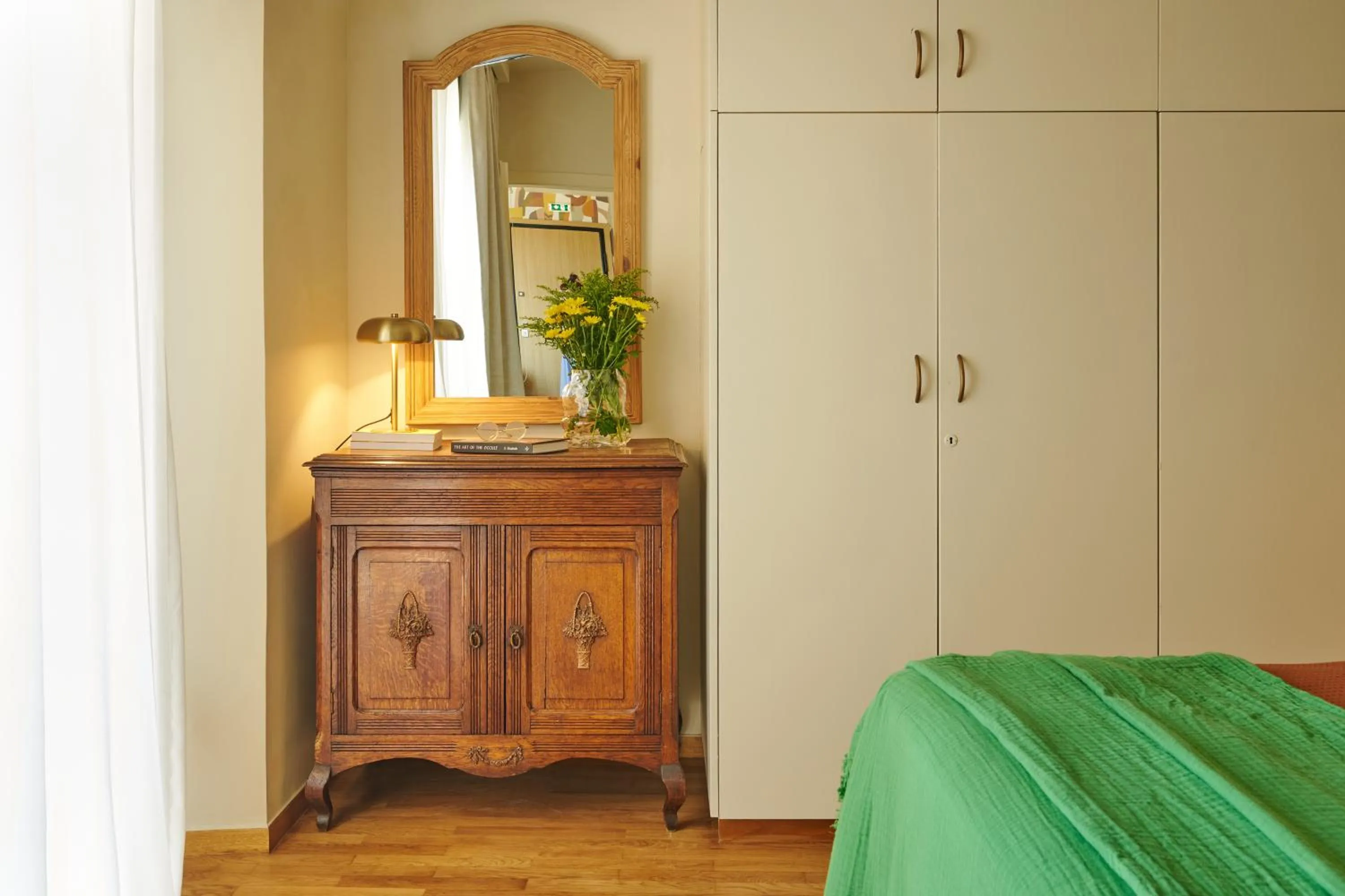 Bed in Rastoni Acropolis Uniquely Located Stylish Apartments