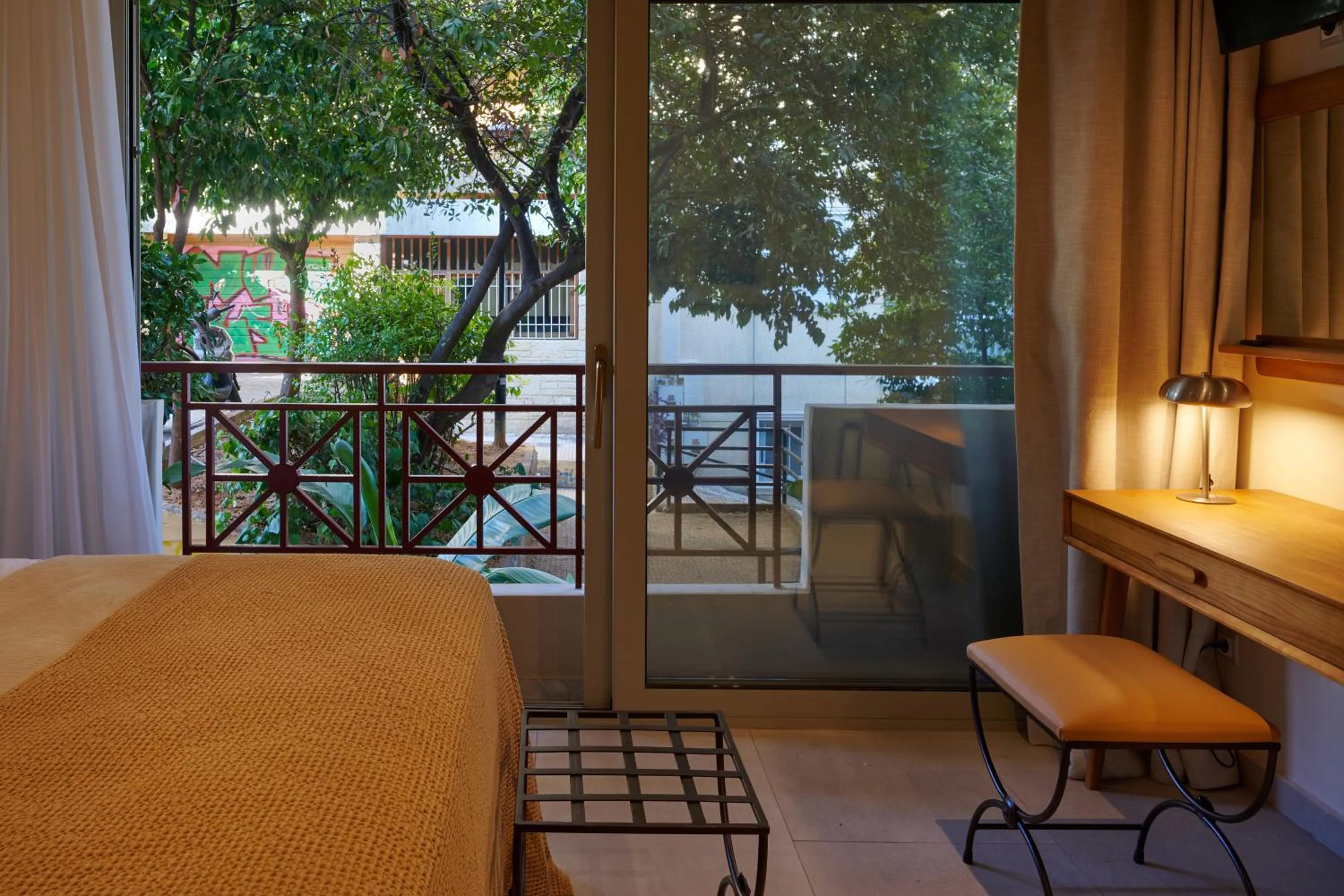 Spring, Bed in Rastoni Acropolis Uniquely Located Stylish Apartments