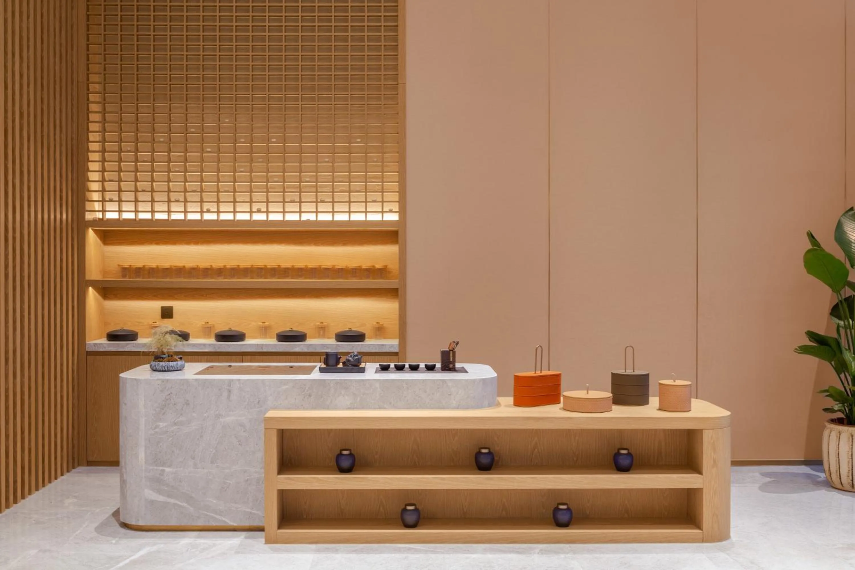 Lobby or reception in Suzhou Xushuguan Blossm House