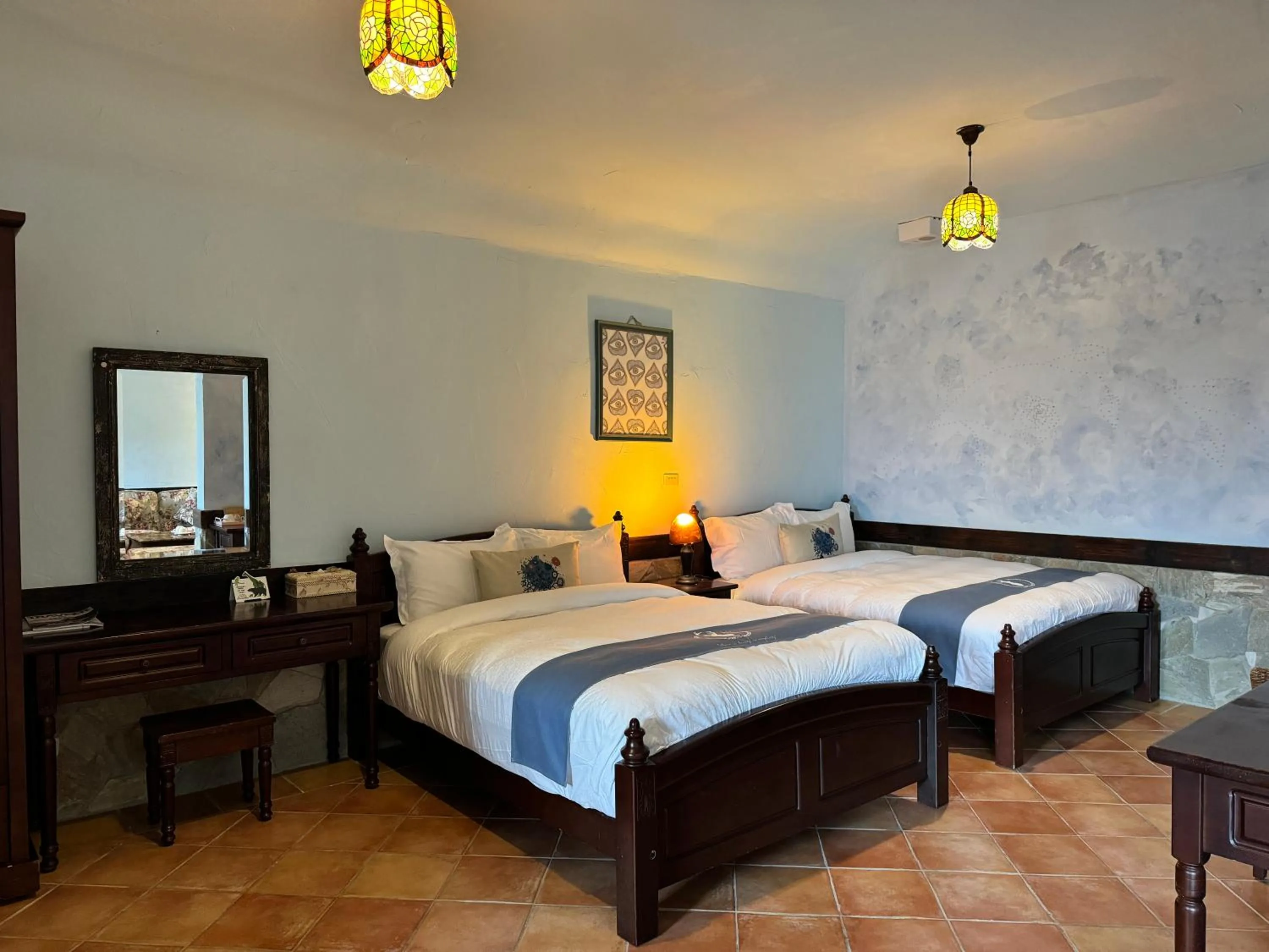 On site, Bed in 日初雲來民宿