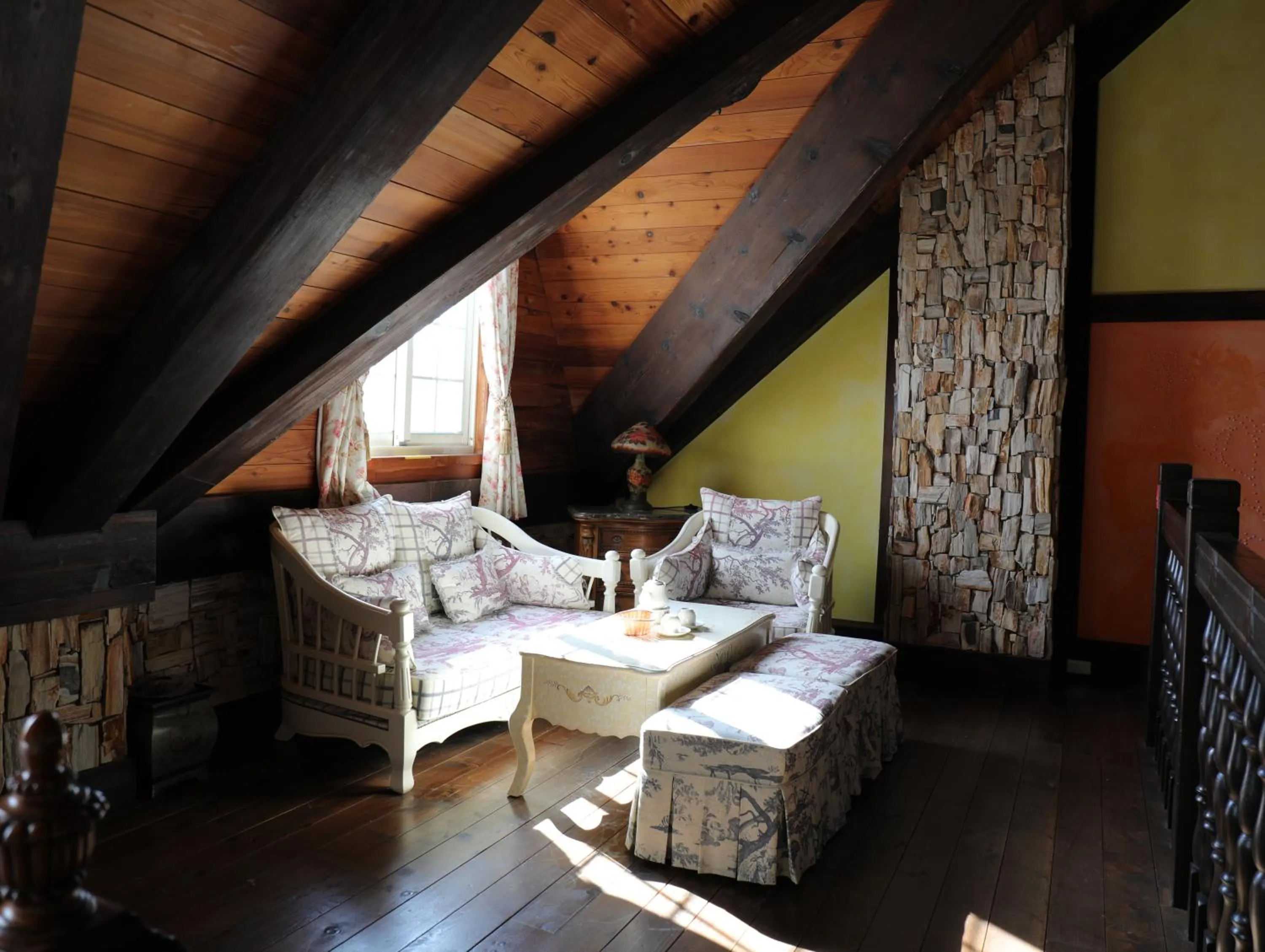 Living room in 日初雲來民宿