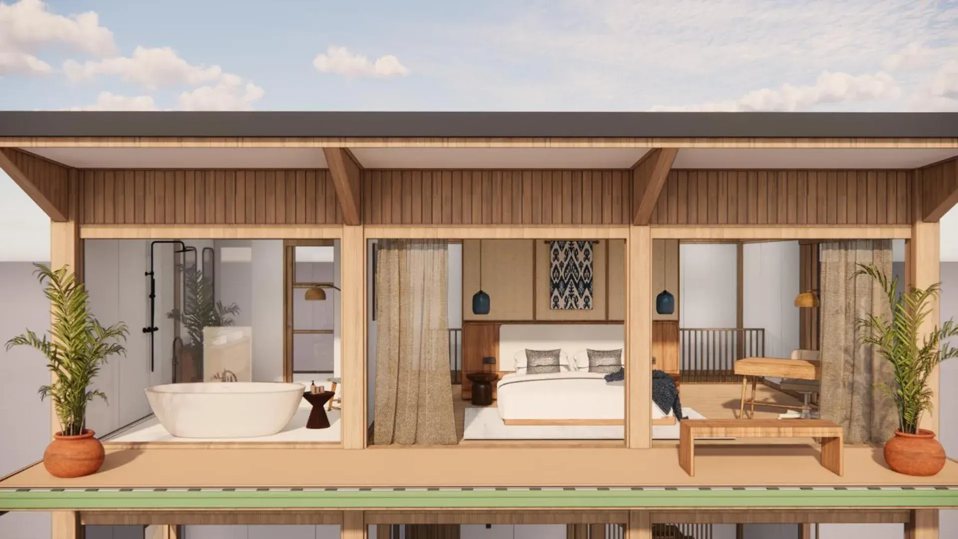 Bedroom in Ocean View Villas by Grün Bedroom in Ocean View Villas by Grün