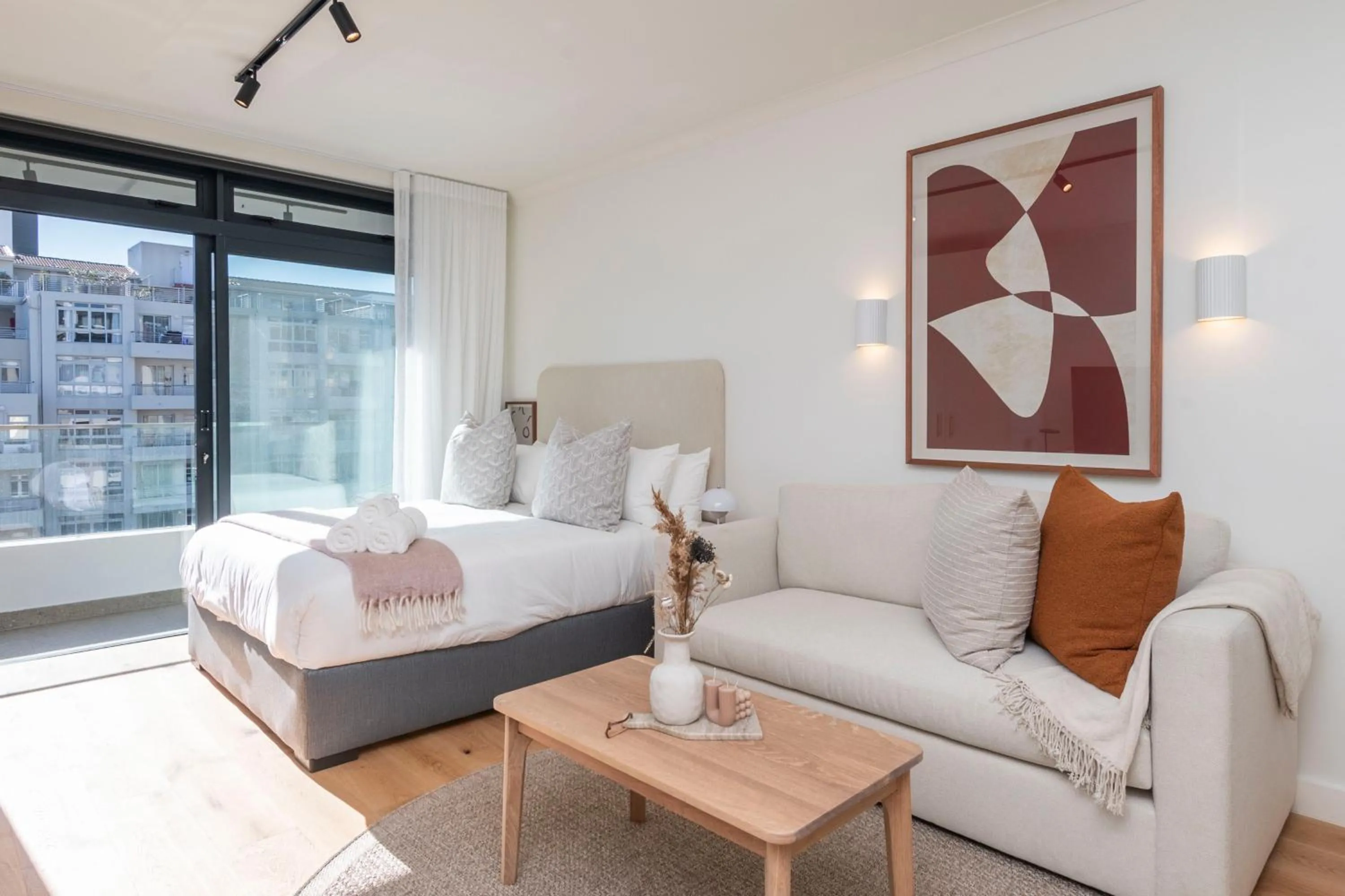 Living room, Bed in The Sage Aparthotel by Totalstay