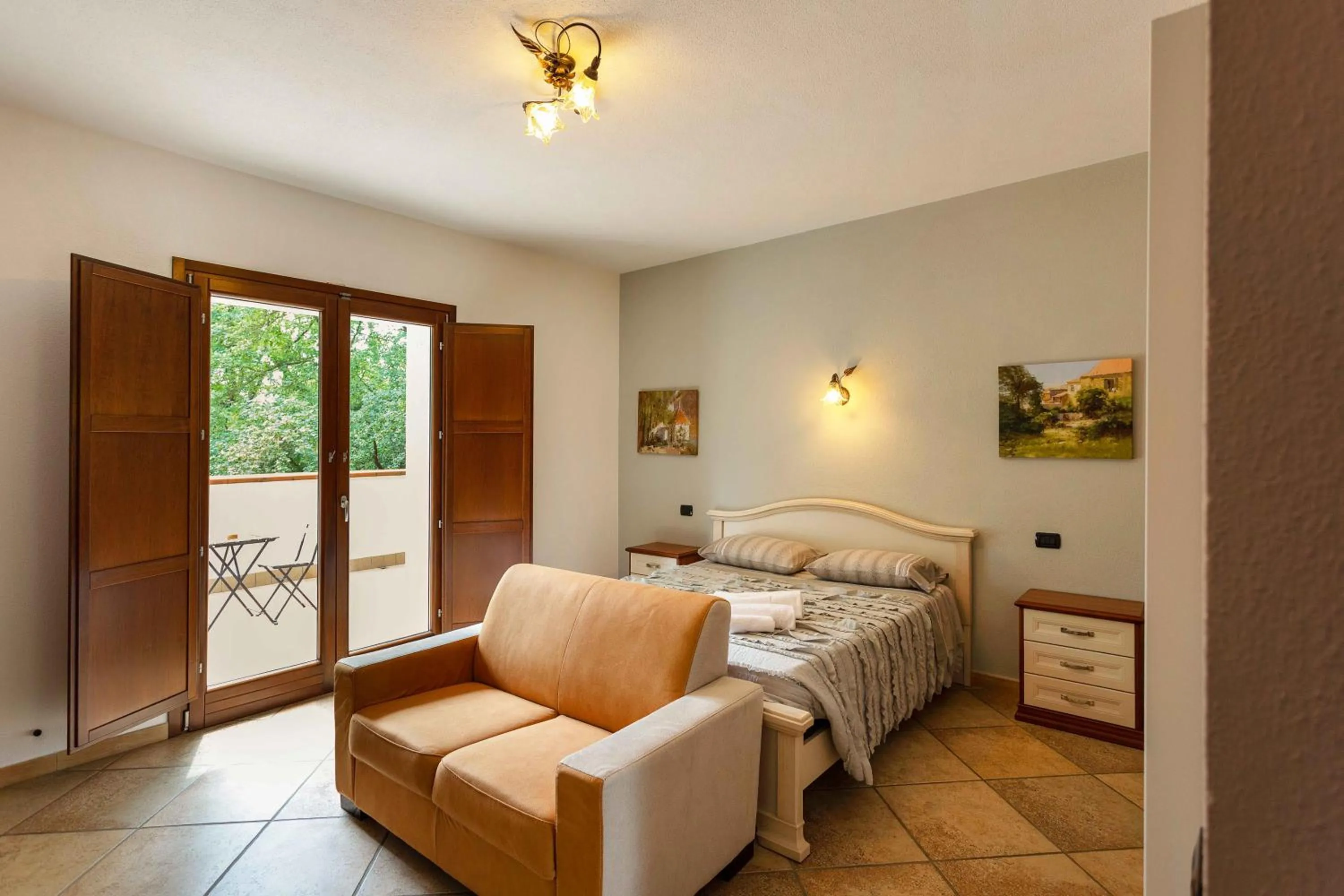 Bed in Agriturismo La Sfruscià Resort