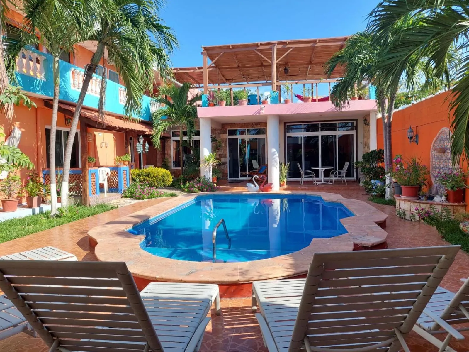 Patio in Hotel Maria's Nicte Ha