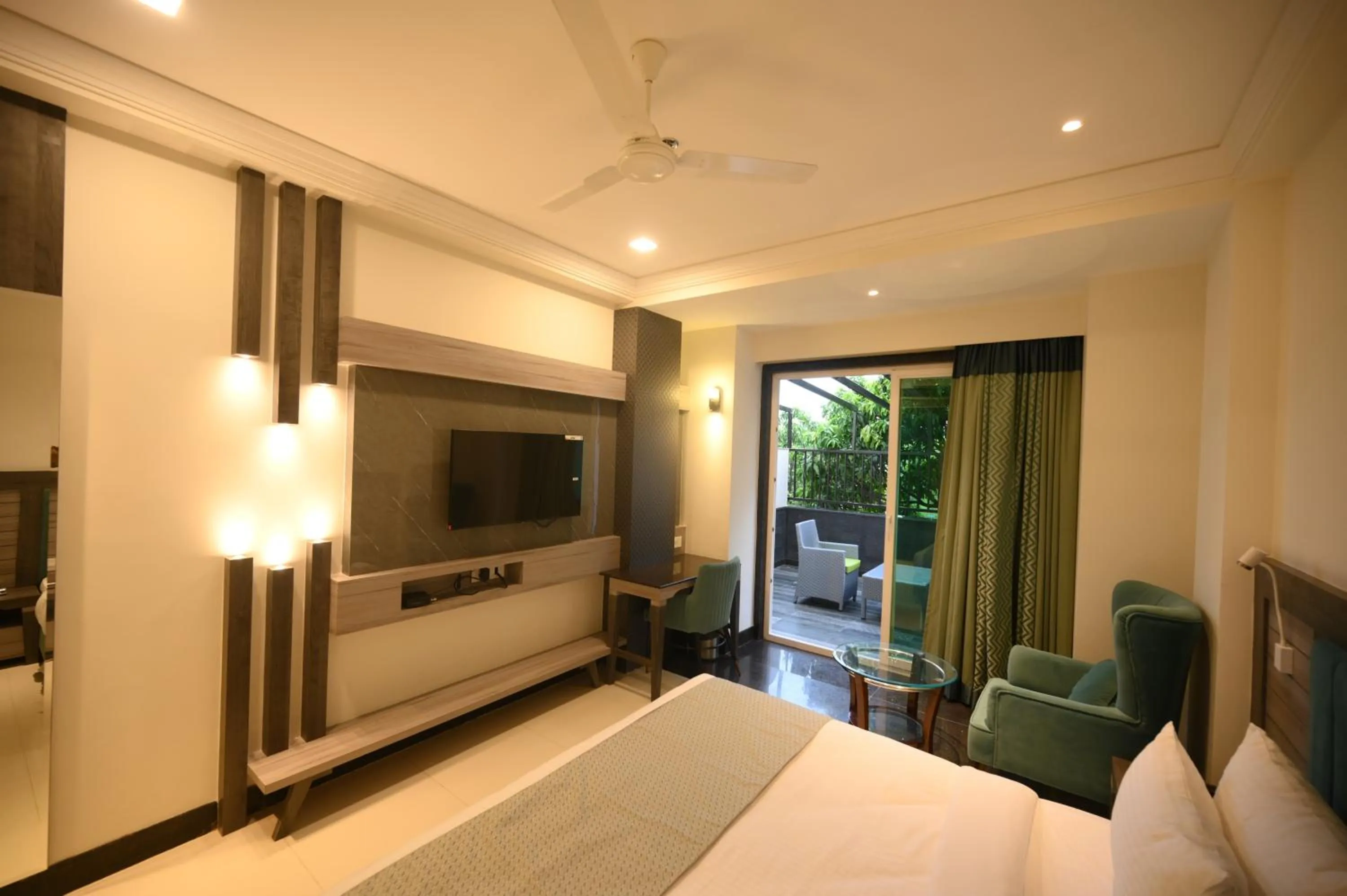 Bed in The Mudra Hotel