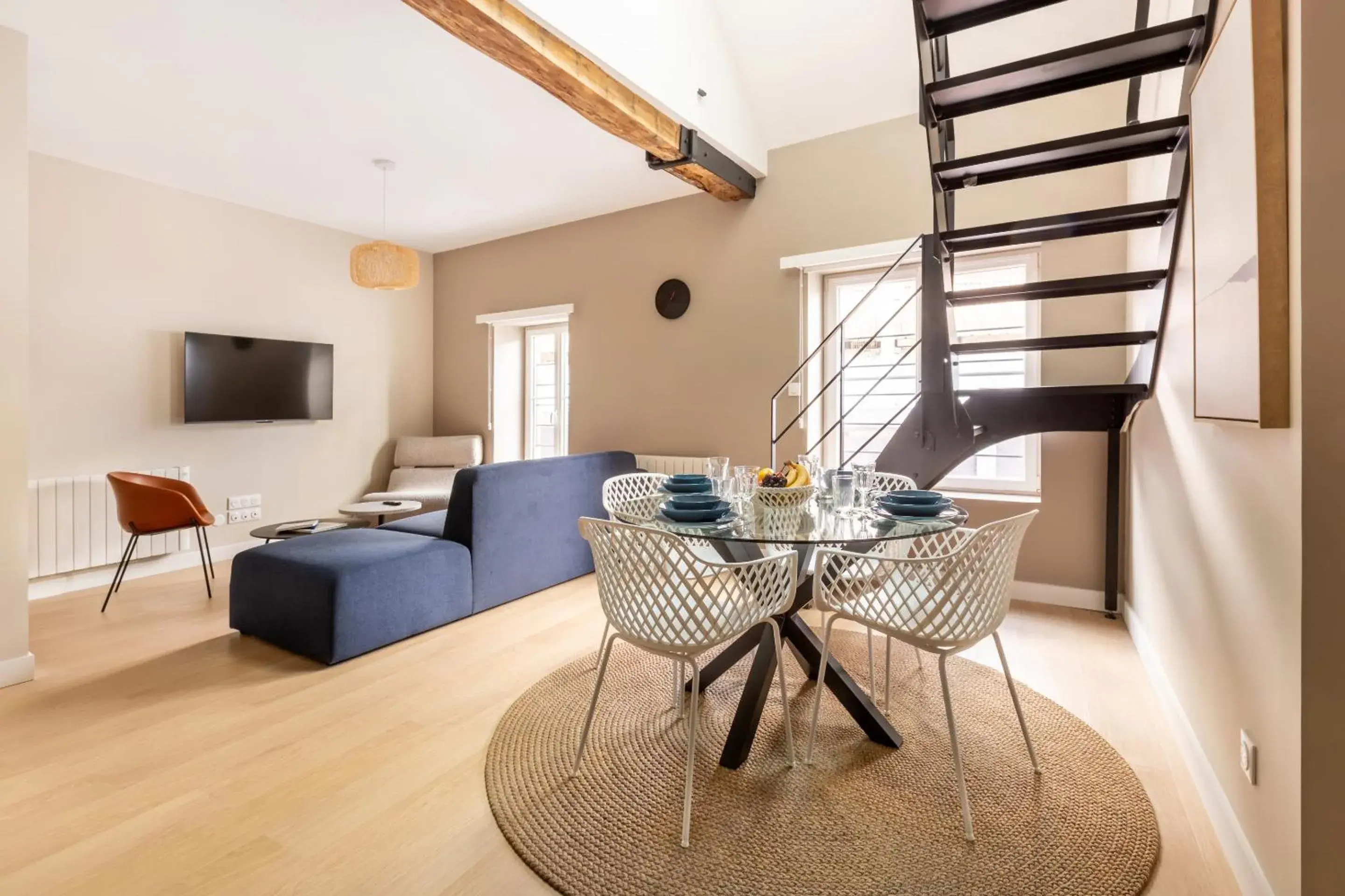 Living room in Au Chat Qui Dort Lille - Gare Living room in Au Chat Qui Dort Lille - Gare