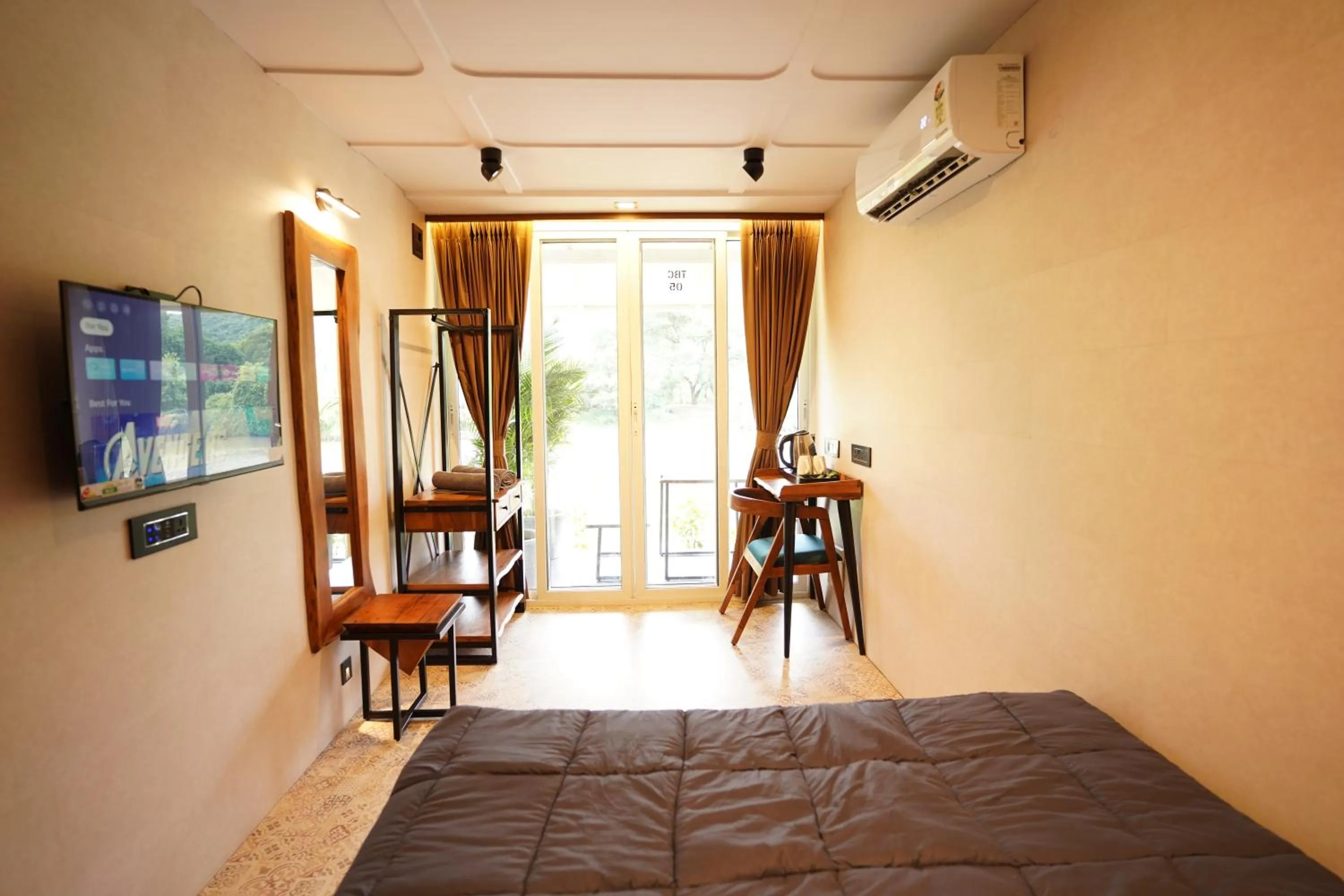 Bedroom, Bed in The Boat Club,Karjat
